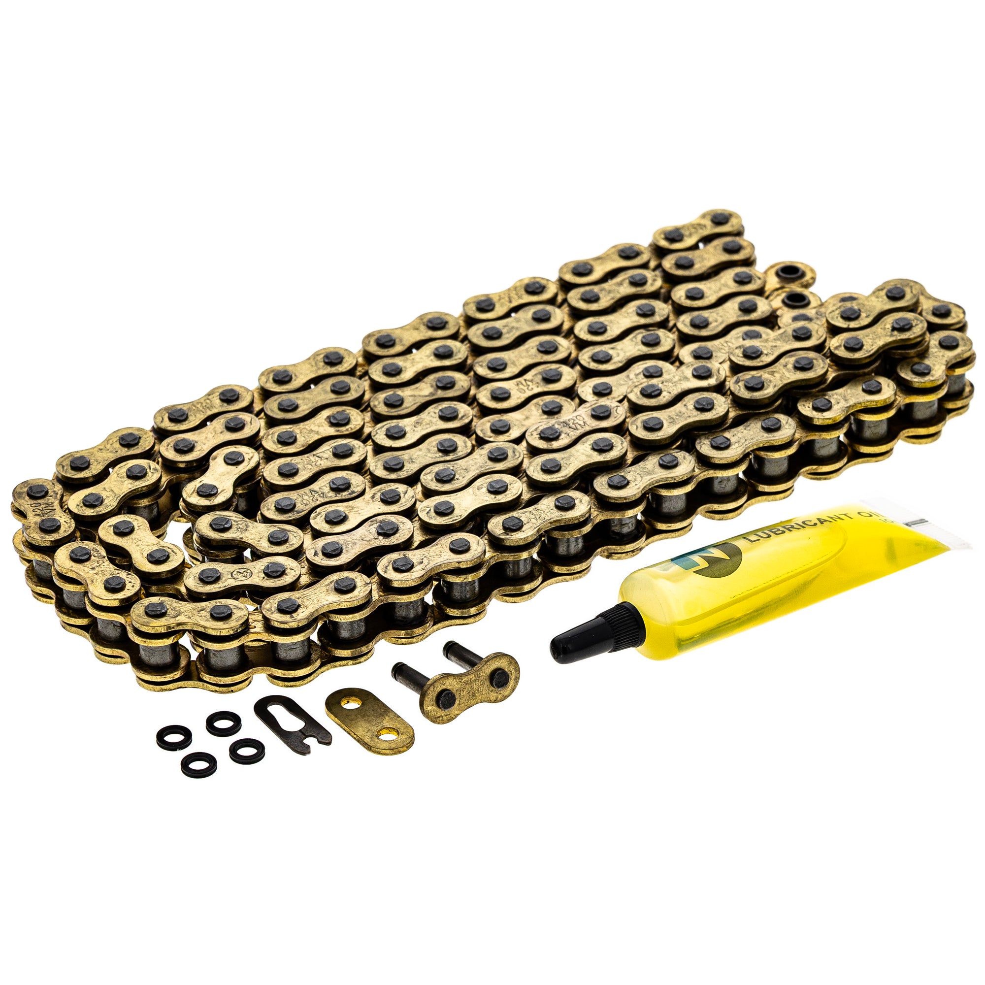 Gold X-Ring Chain 116 w/ Master Link for zOTHER Honda Expert CR80R AR50 40530-GBF-K01 NICHE 519-CDC2575H