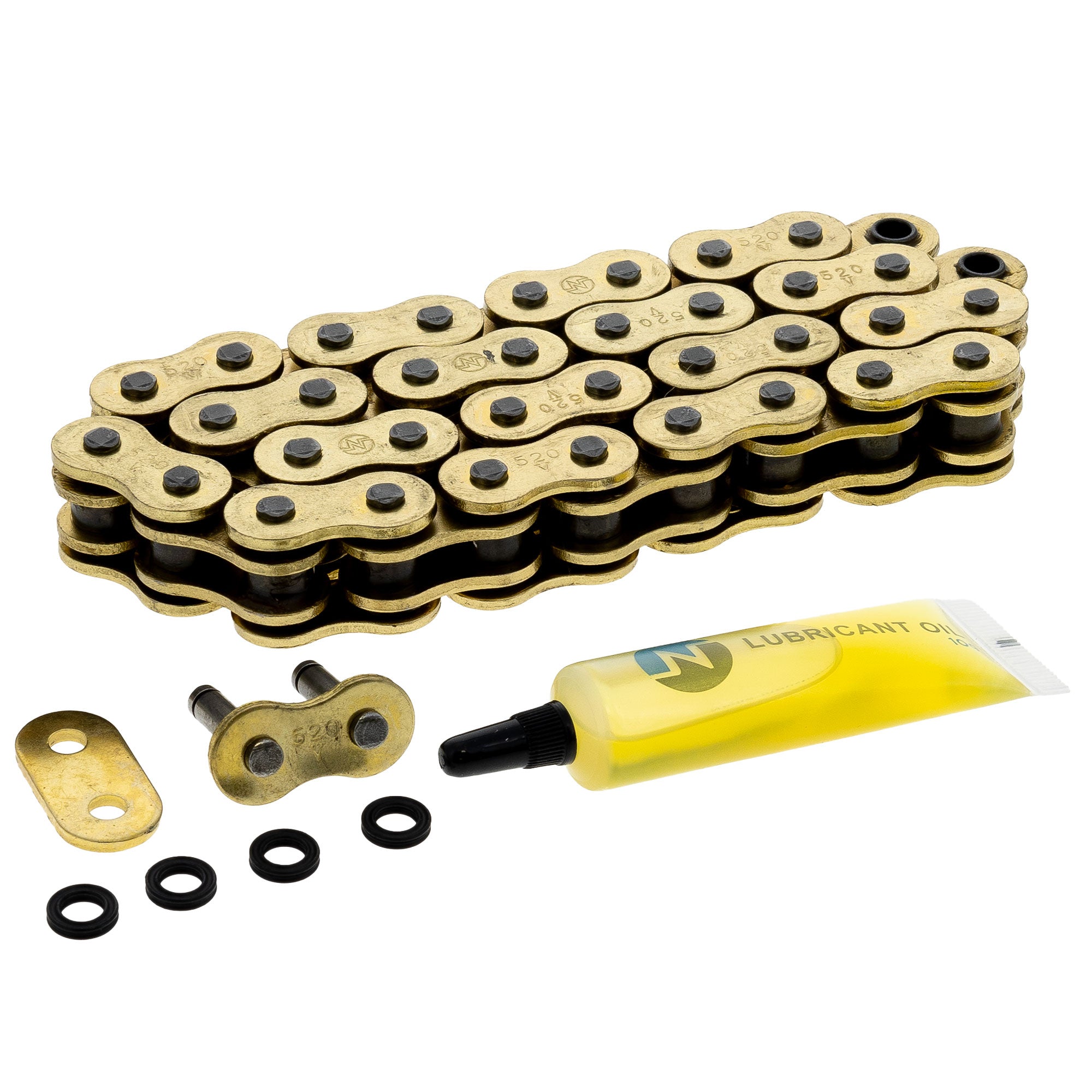 Gold X-Ring Chain 36 w/ Master Link for zOTHER Suzuki Kawasaki Quadsport KFX80 NICHE 519-CDC2582H