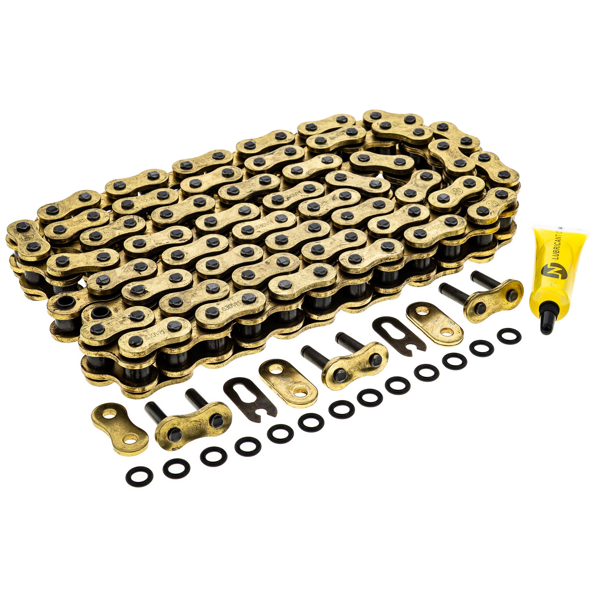 Gold X-Ring Chain 96 w/ Master Link for zOTHER RE5 KZ1000 GS750T GS750S 27600-49210 NICHE 519-CDC2584H