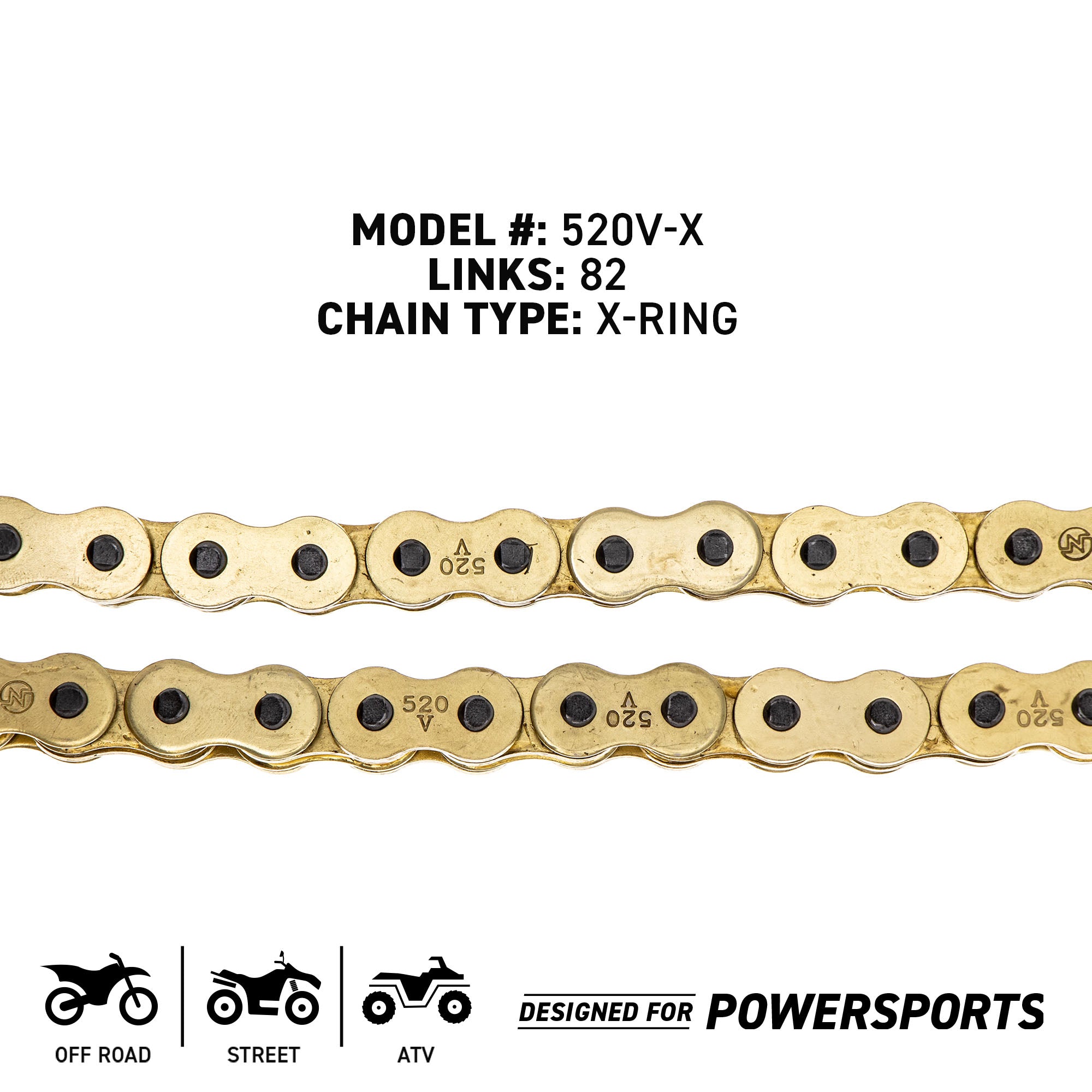 NICHE 519-CDC2588H Chain for zOTHER Polaris Xplorer Trail ATC185S