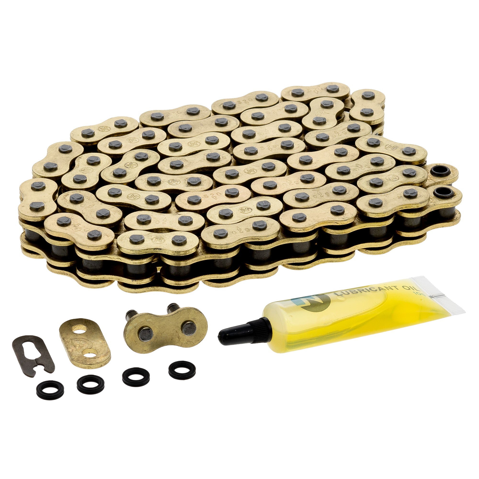 Gold X-Ring Chain 74 w/ Master Link for zOTHER Yamaha Polaris Trail Scrambler Grizzly NICHE 519-CDC2581H