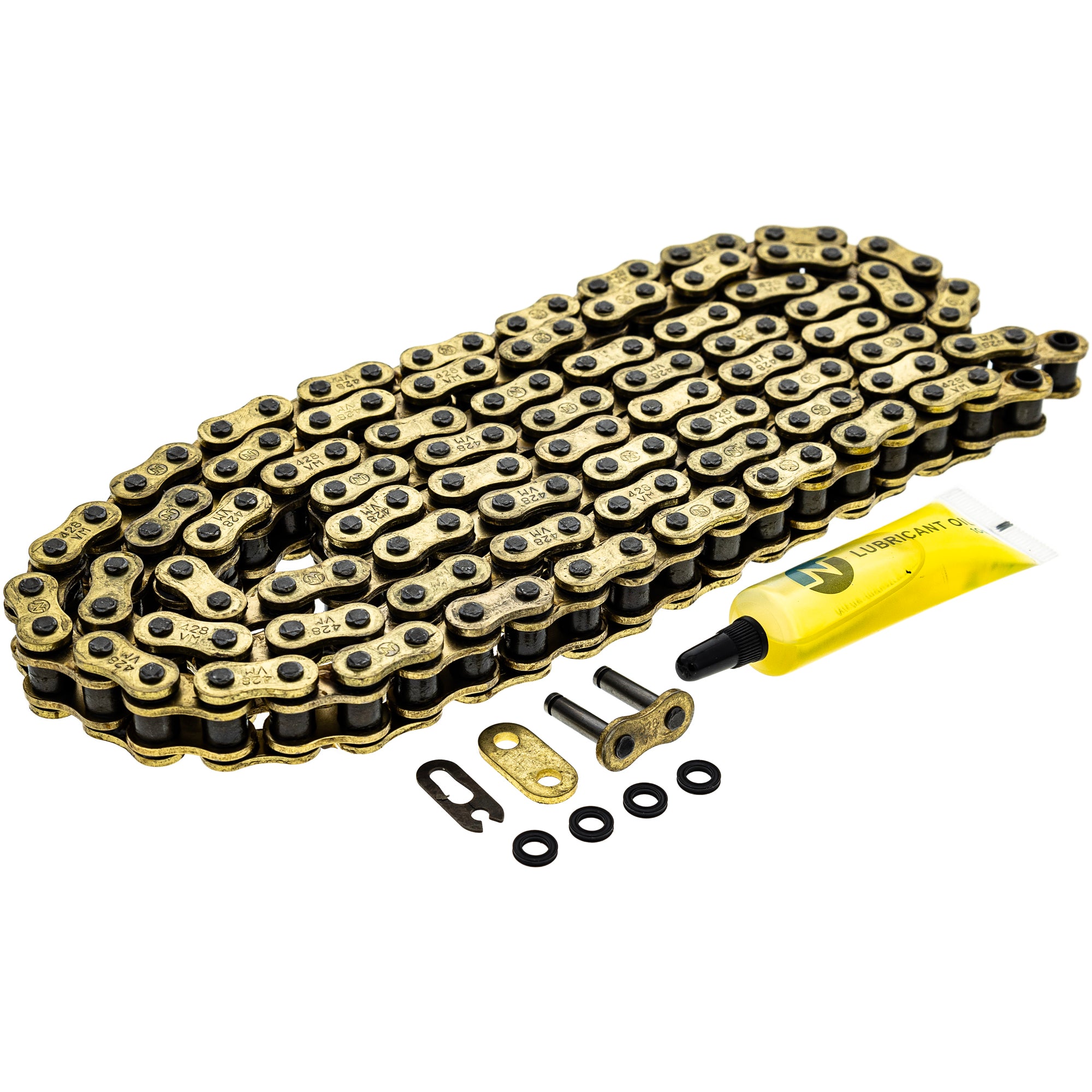 Gold X-Ring Chain 136 w/ Master Link for zOTHER YZ85 Senda RS4 RM80 5482 NICHE 519-CDC2593H