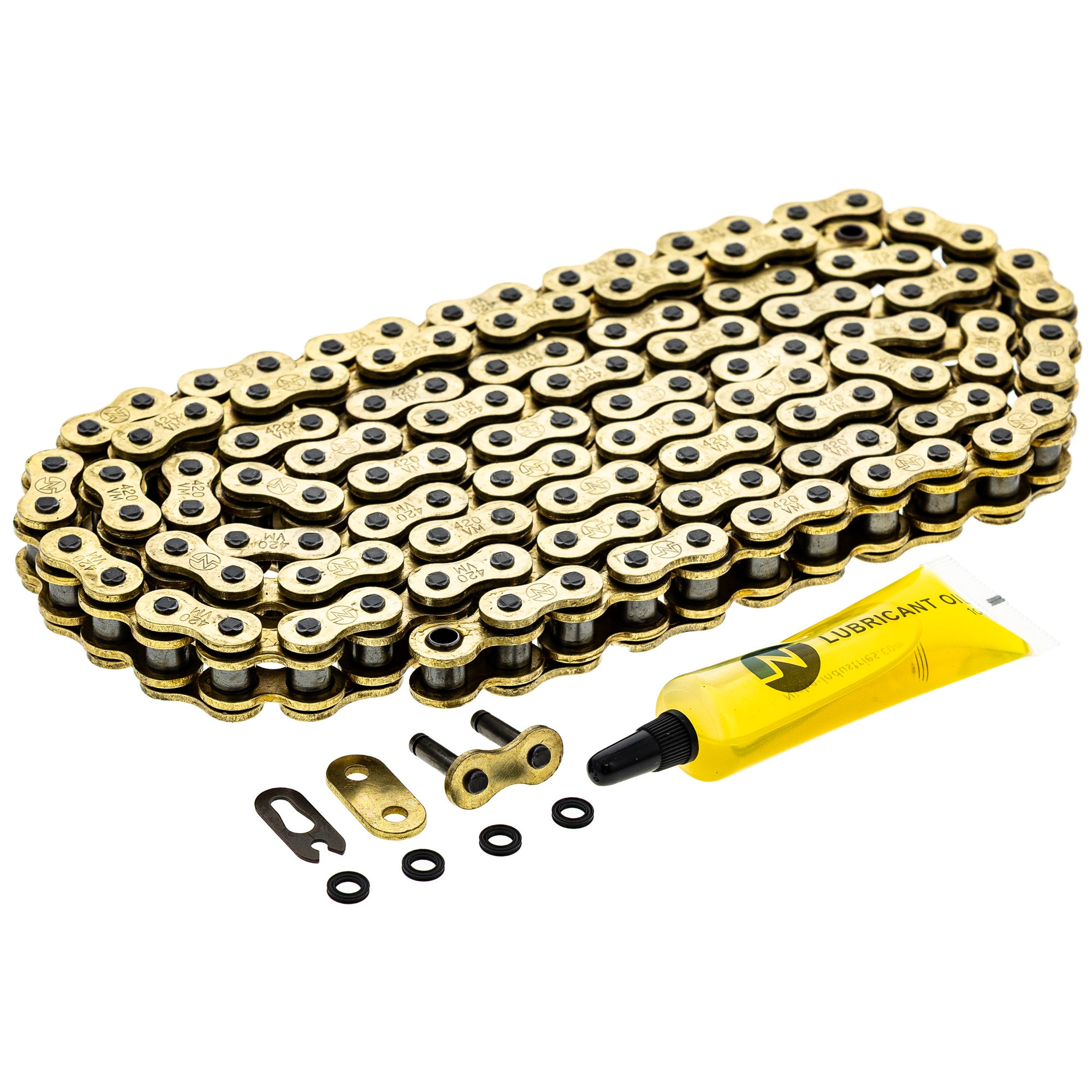 Gold X-Ring Chain 128 w/ Master Link for zOTHER CR80R 5485 NICHE 519-CDC2596H