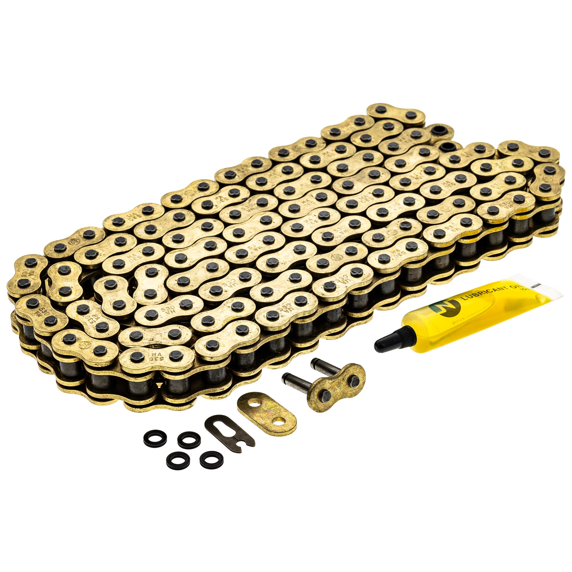 Gold X-Ring Chain 122 w/ Master Link for zOTHER Yamaha FZS1 FZ1 94582-10122-00 5495 NICHE 519-CDC2506H