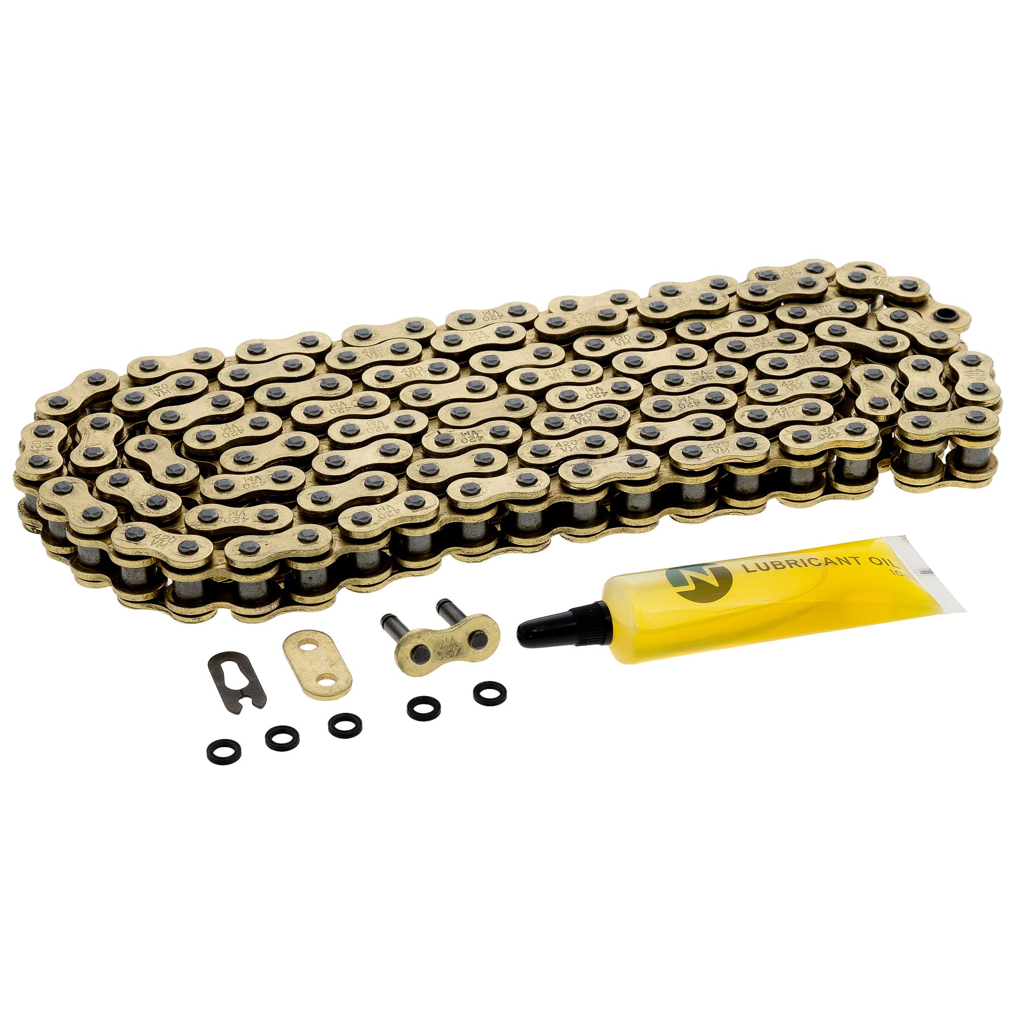 Gold X-Ring Chain 132 w/ Master Link for zOTHER RS50 5525 NICHE 519-CDC2636H