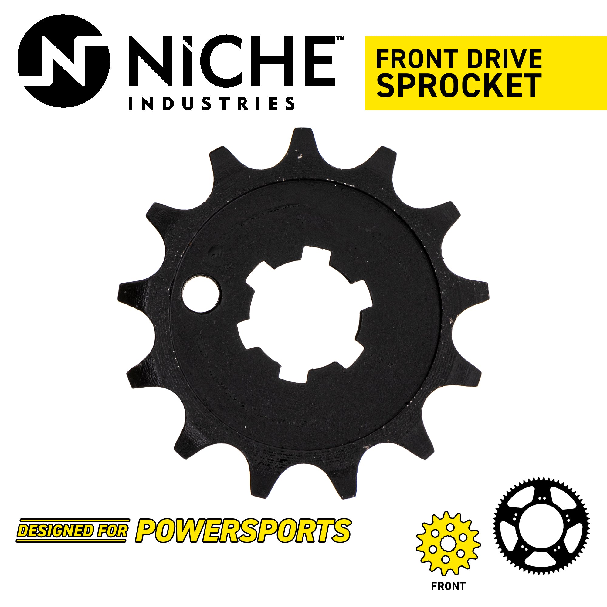 NICHE 519-CDS2244P Front Drive Sprocket for Kawasaki RM65 RM100 KX85