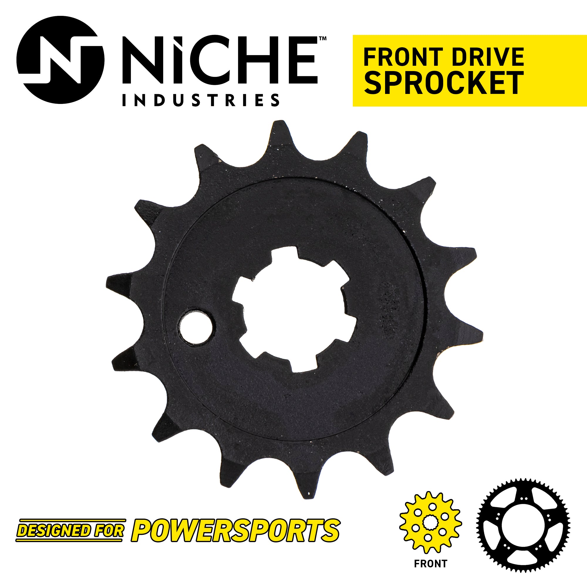 NICHE 519-CDS2284P Front Drive Sprocket for Kawasaki KX85 KX80 KX65