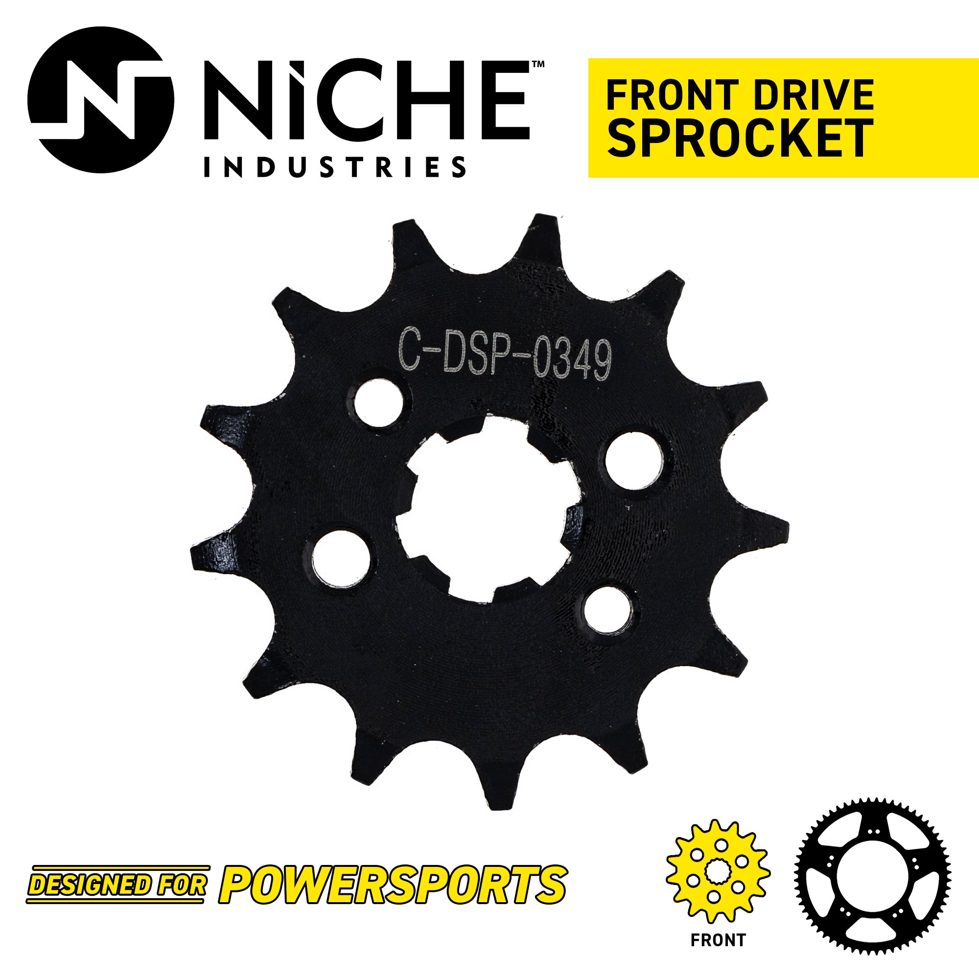 NICHE 519-CDS2561P Front Sprocket for TRX90 SporTrax CRF125F