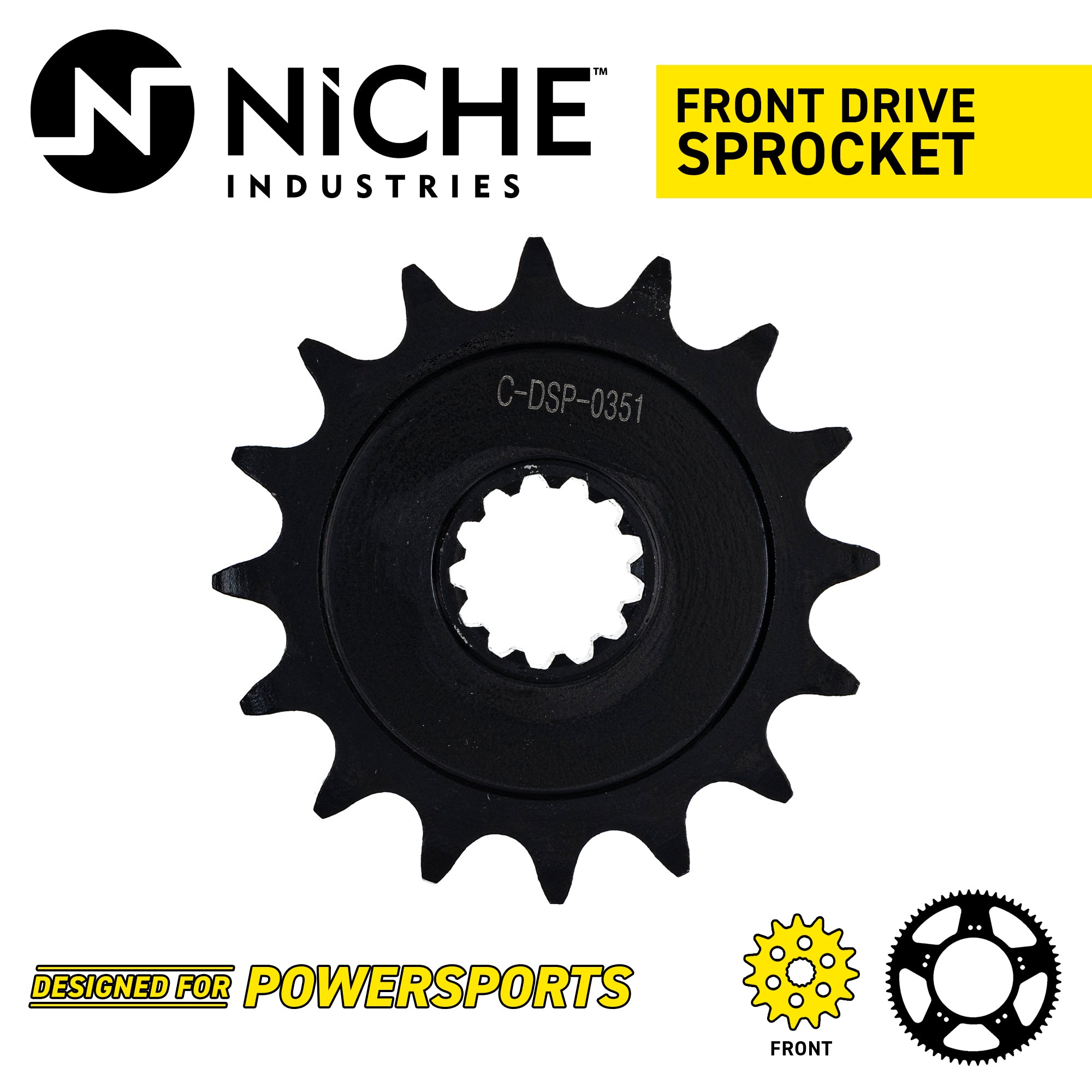 NICHE 519-CDS2573P Front Sprocket for NM4 NC750X NC700X CTX700N