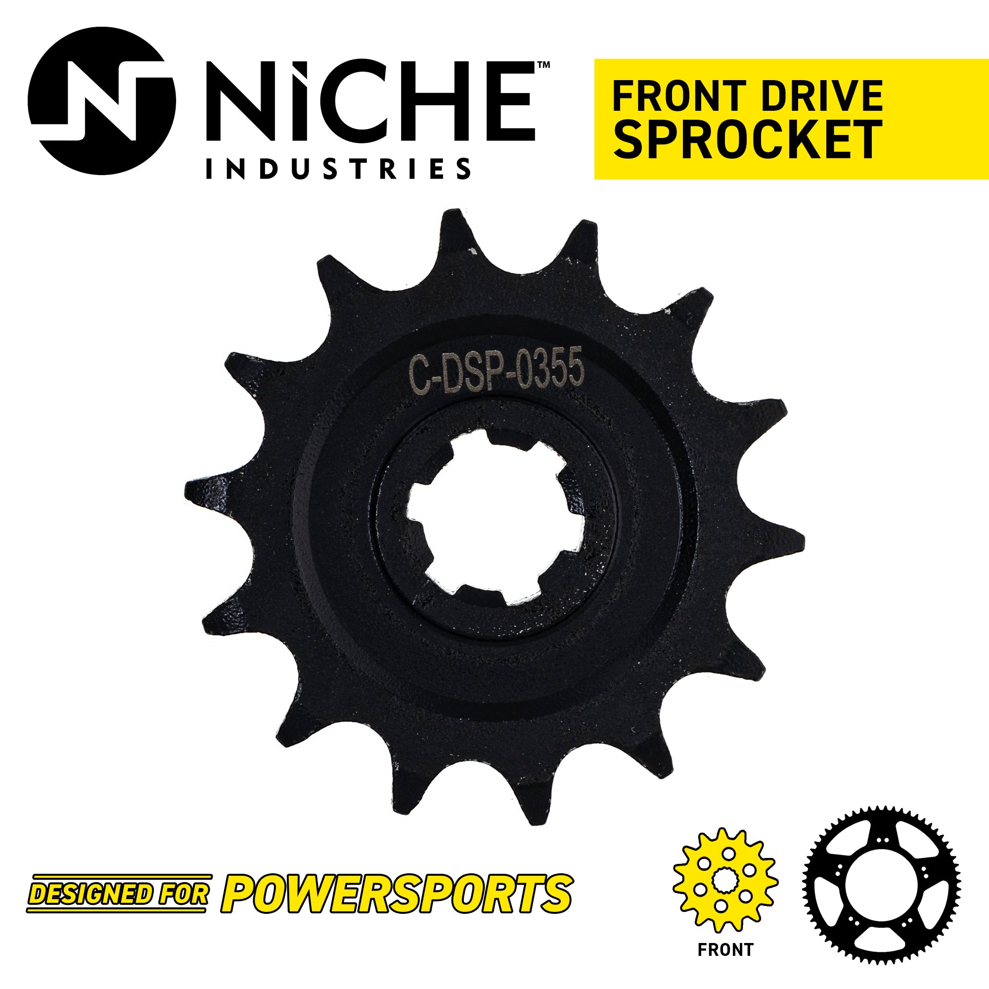 NICHE 519-CDS2577P Front Sprocket for KLX140R KLX140L KLX140G KLX140