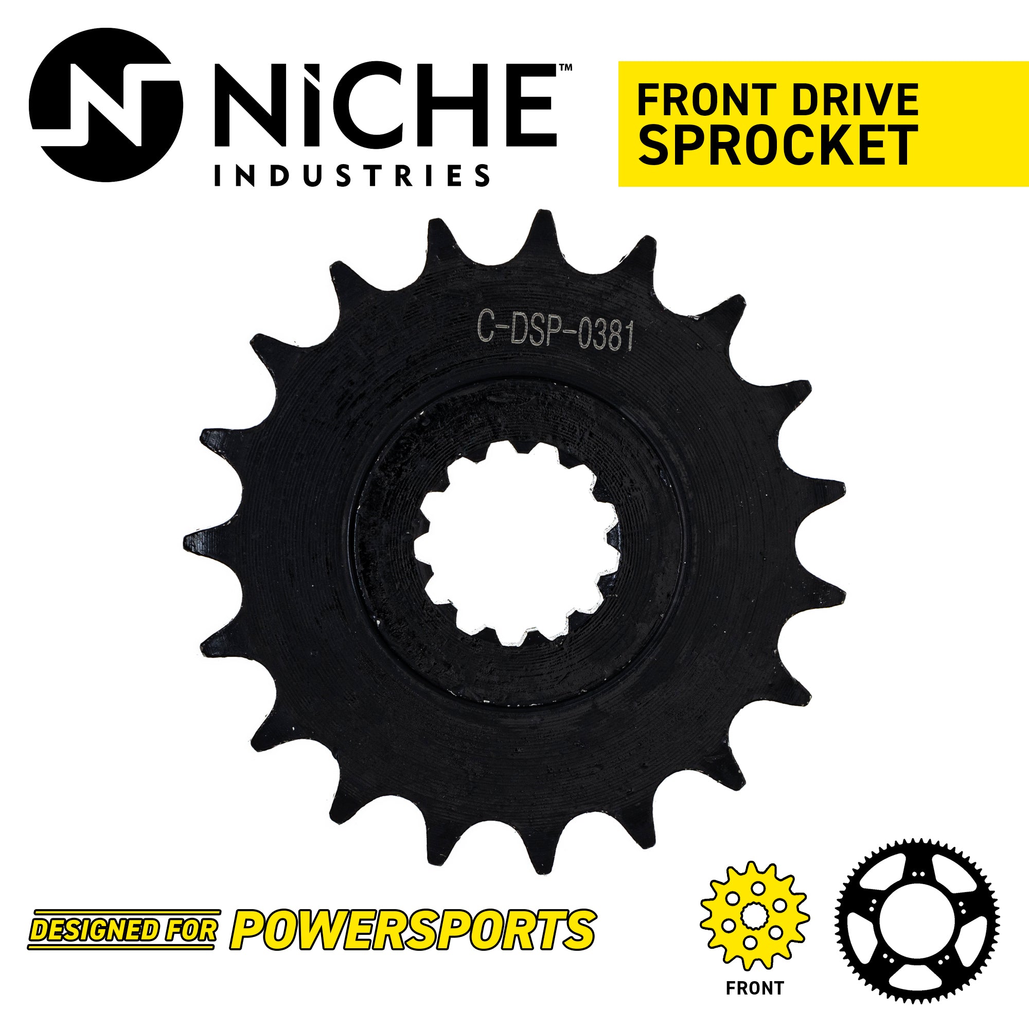 NICHE 519-CDS2503P Front Sprocket for SR400 FZR400