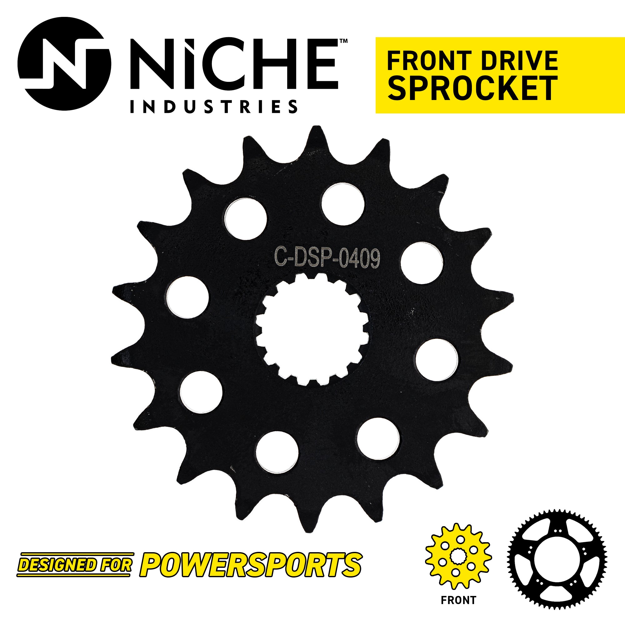 NICHE 519-CDS2621P Front Sprocket for Hayabusa