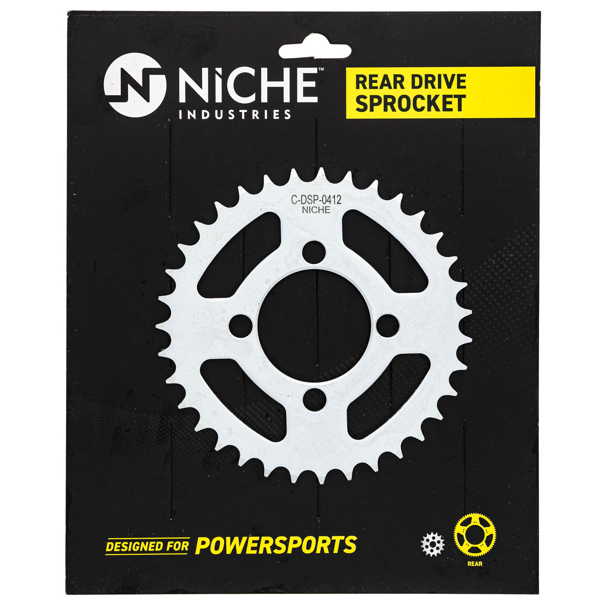 NICHE 519-CDS2634P Rear Sprocket for Z125 W175