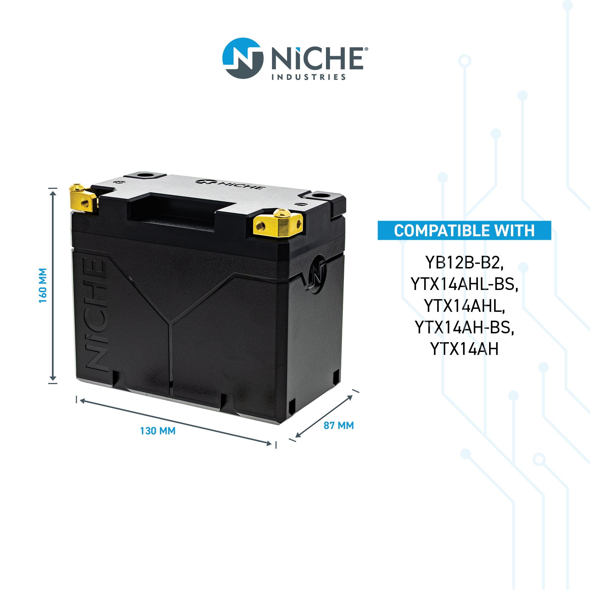 NICHE Lithium Battery 3323-206 31500-MB0-671