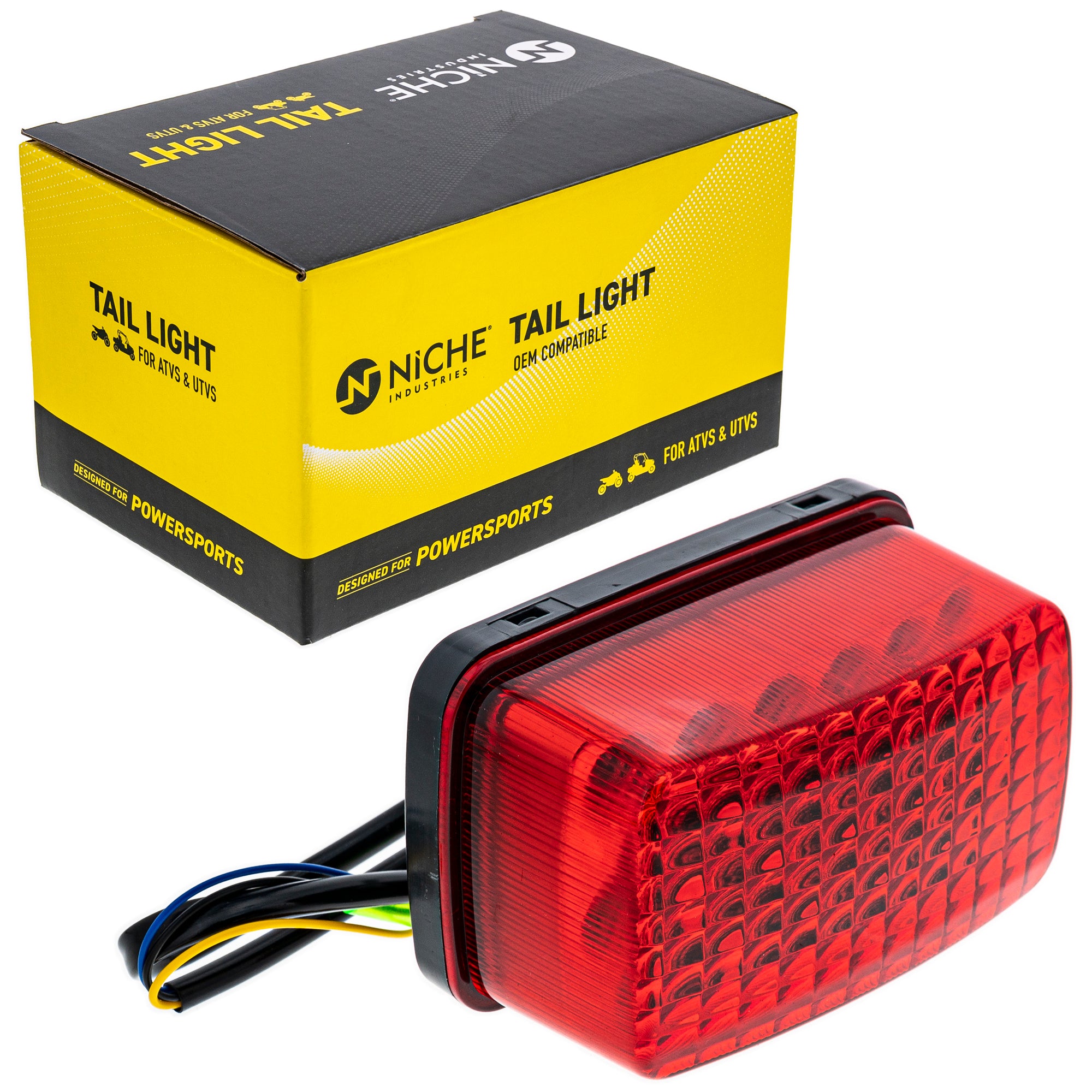 thumbnail image 2 of Rear Taillight For Yamaha Moto 4, Big Bear, Wolverine, Kodiak YFM350 YFM400 250 2 of 4
