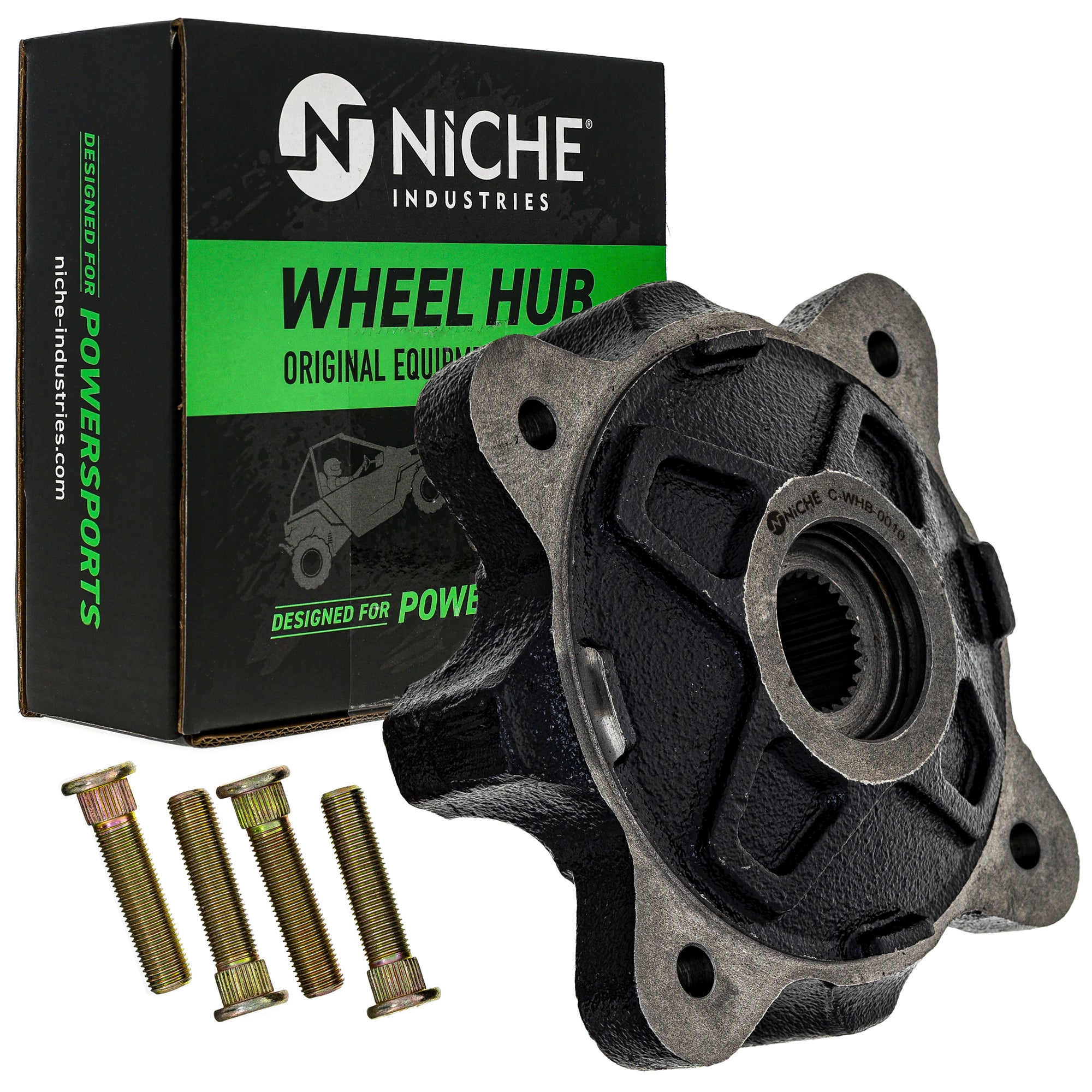 NICHE 519-CWH2232B Wheel Hub Set 2-Pack for zOTHER Polaris RZR Ranger