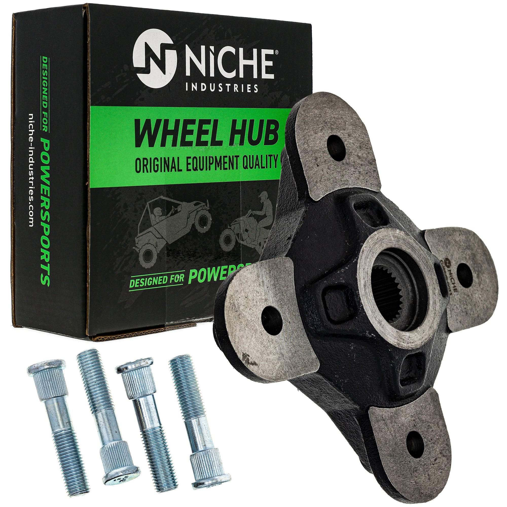 NICHE 519-CWH2233B Wheel Hub Set 2-Pack for zOTHER Polaris RZR
