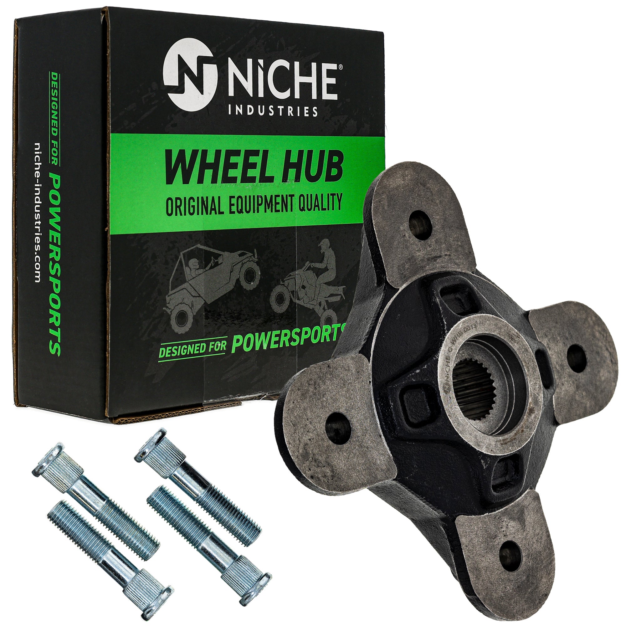 NICHE 519-CWH2236B Wheel Hub Set 2-Pack for zOTHER Polaris RZR