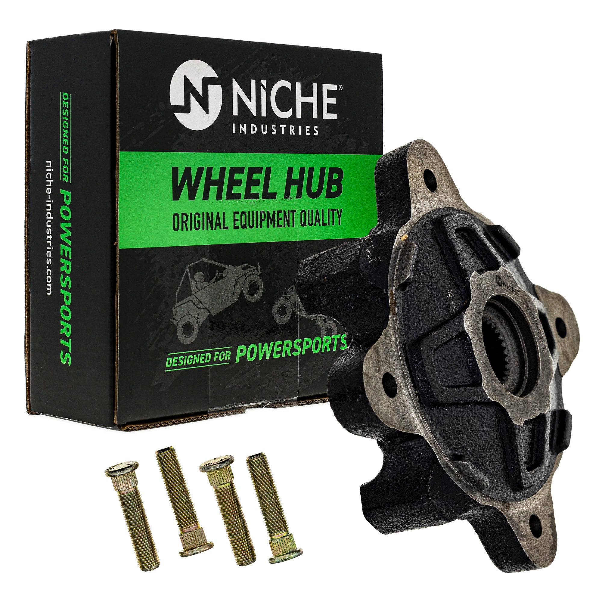 NICHE 519-CWH2237B Wheel Hub Set 2-Pack for zOTHER Polaris RZR Ranger