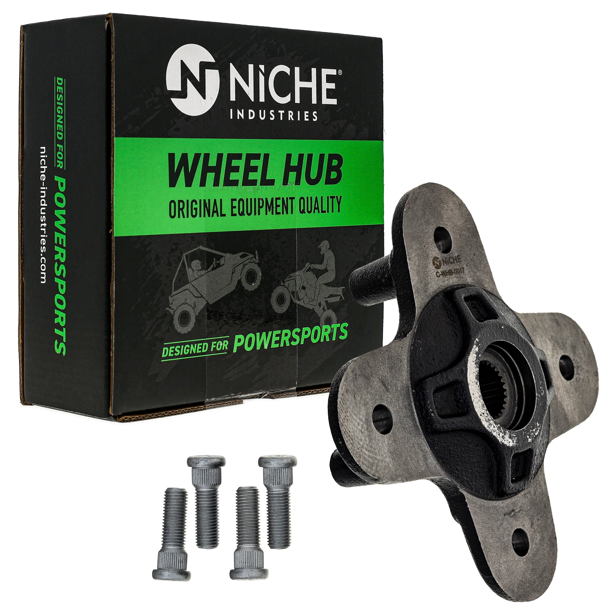 NICHE 519-CWH2239B Wheel Hub Set 2-Pack for Polaris RZR MRZR General