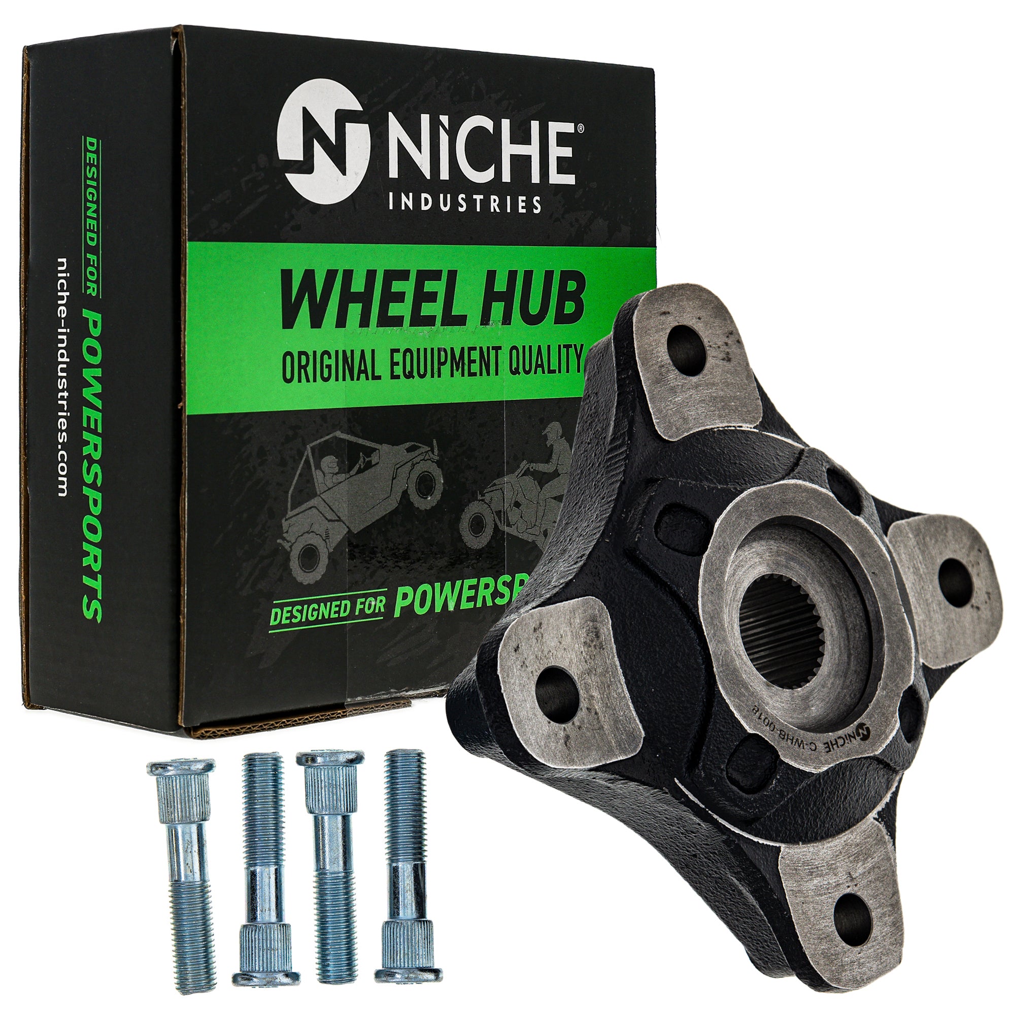 NICHE 519-CWH2230B Wheel Hub Set 2-Pack for zOTHER Polaris RZR