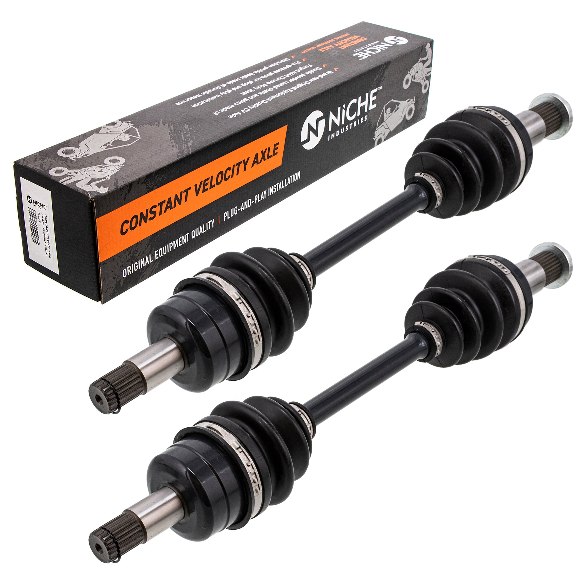 Front Drive Shaft CV Axle Assembly 2-Pack for zOTHER Kodiak Grizzly 28P-2518E-00-00 NICHE 519-KCA2235X