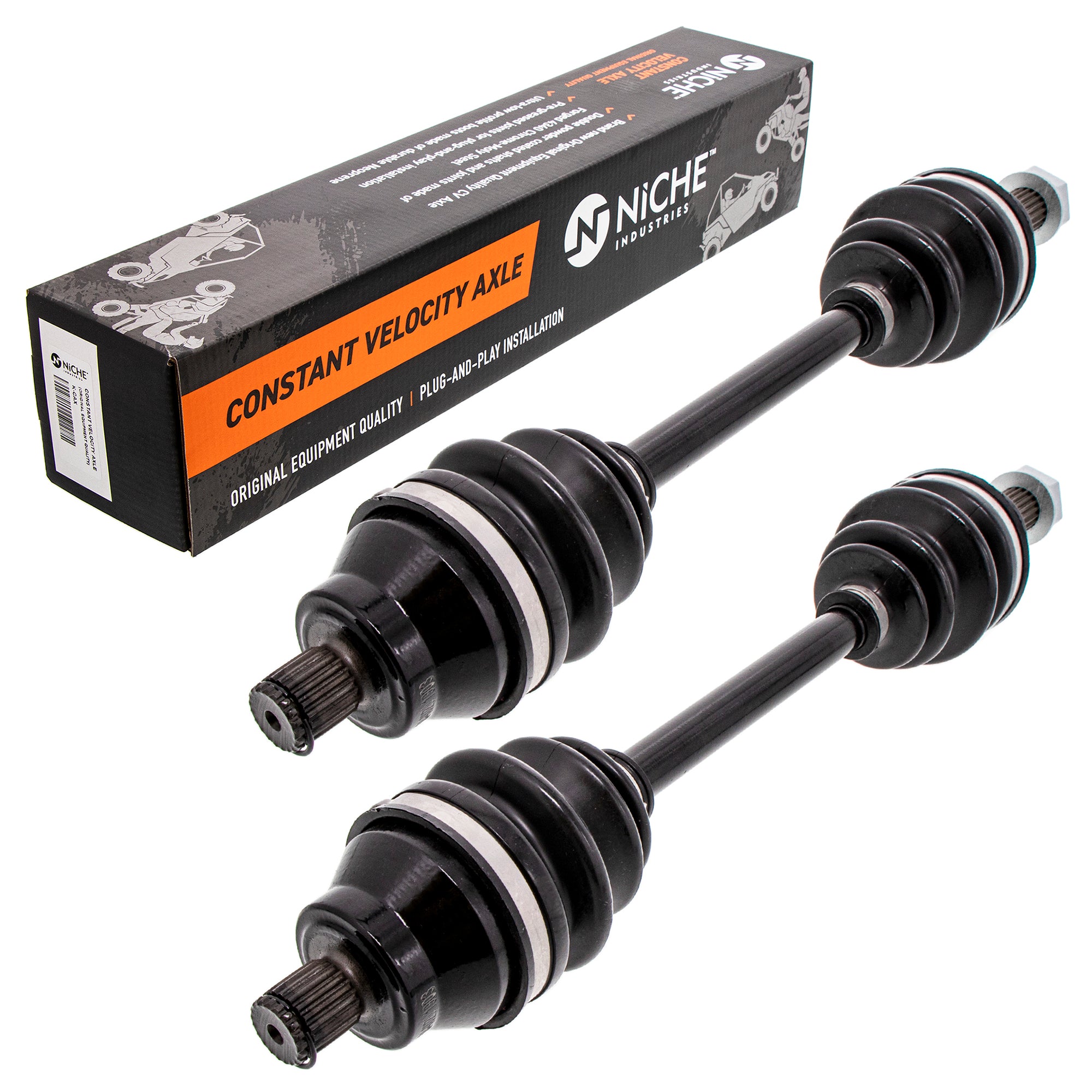Rear Drive Shaft CV Axle Assembly 2-Pack for Polaris Sportsman Hawkeye 1332341 1332340 NICHE 519-KCA2242X