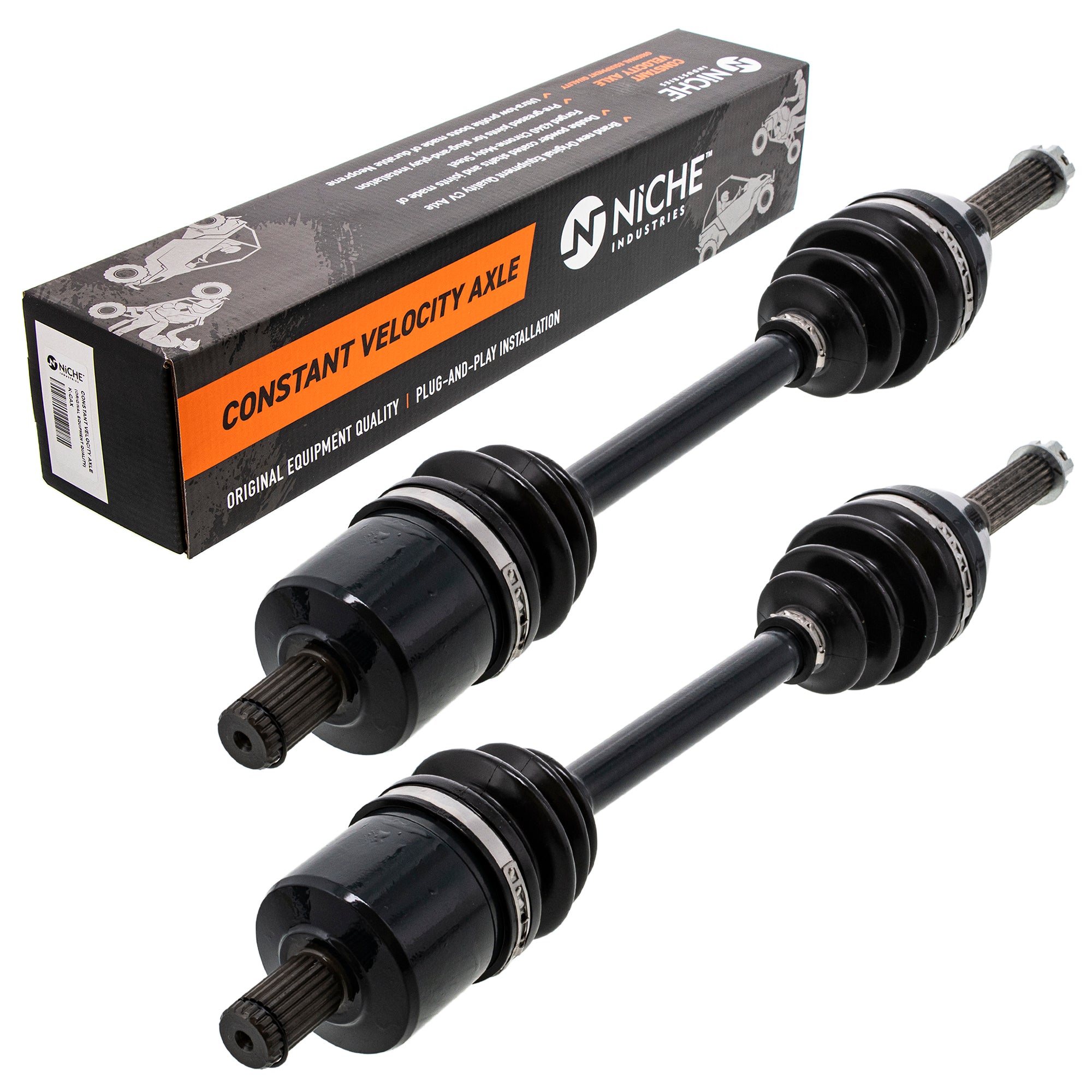 Front Drive Shaft CV Axle Assembly 2-Pack for Polaris Sportsman 1332341 1332347 NICHE 519-KCA2243X