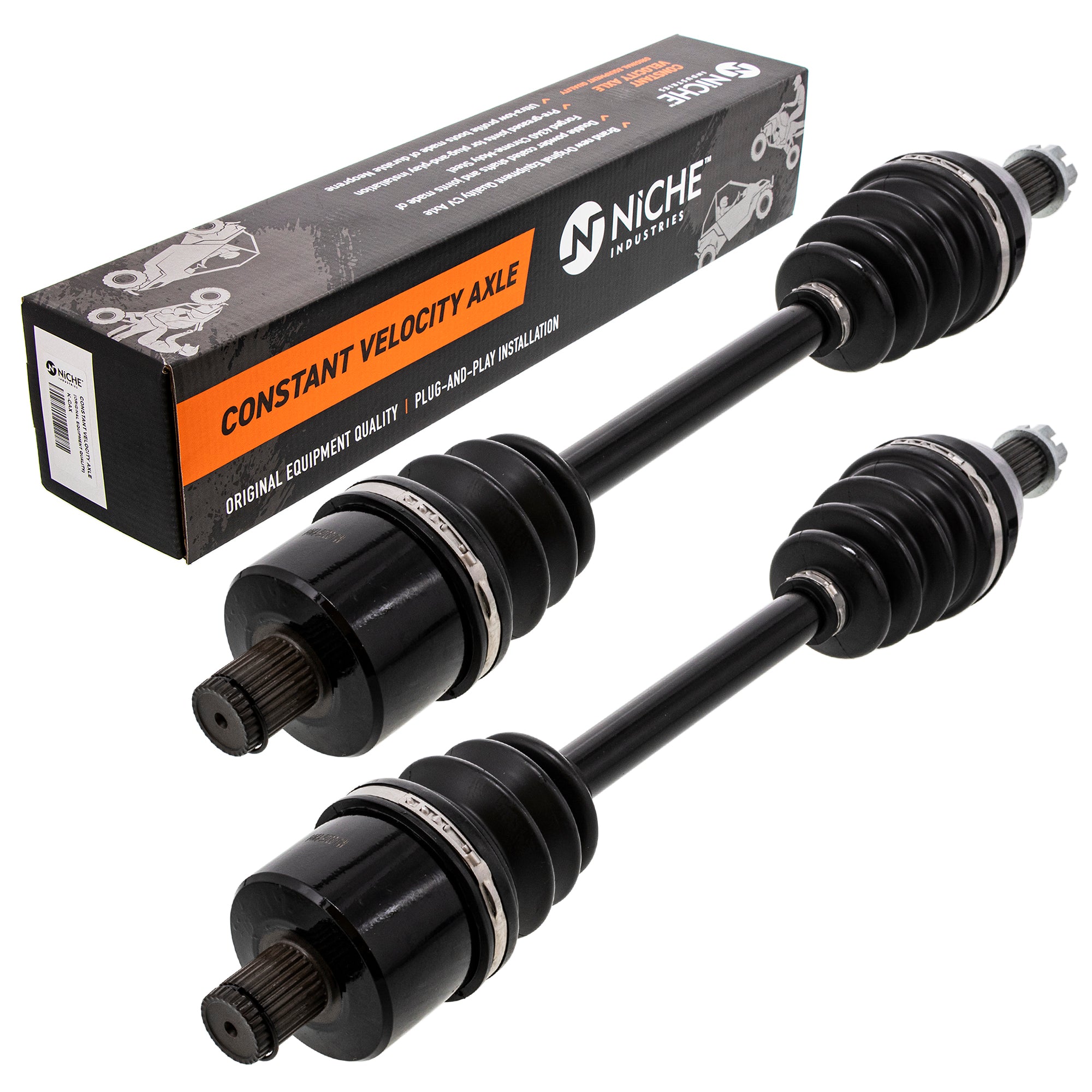 Rear Drive Shaft CV Axle Assembly 2-Pack for Polaris Sportsman 1332642 1332584 1332809 NICHE 519-KCA2247X