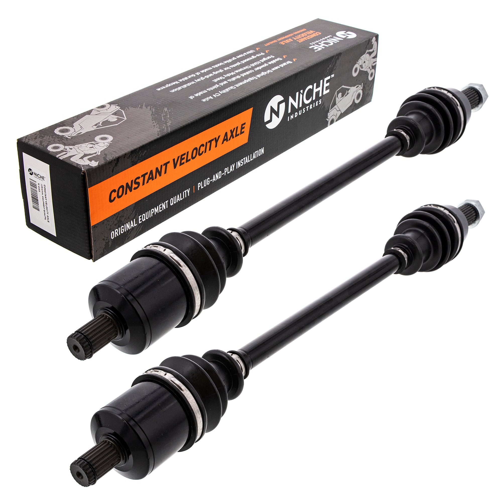 NICHE MK1000910 Front & Rear CV Axle Kit for Polaris GEM RZR