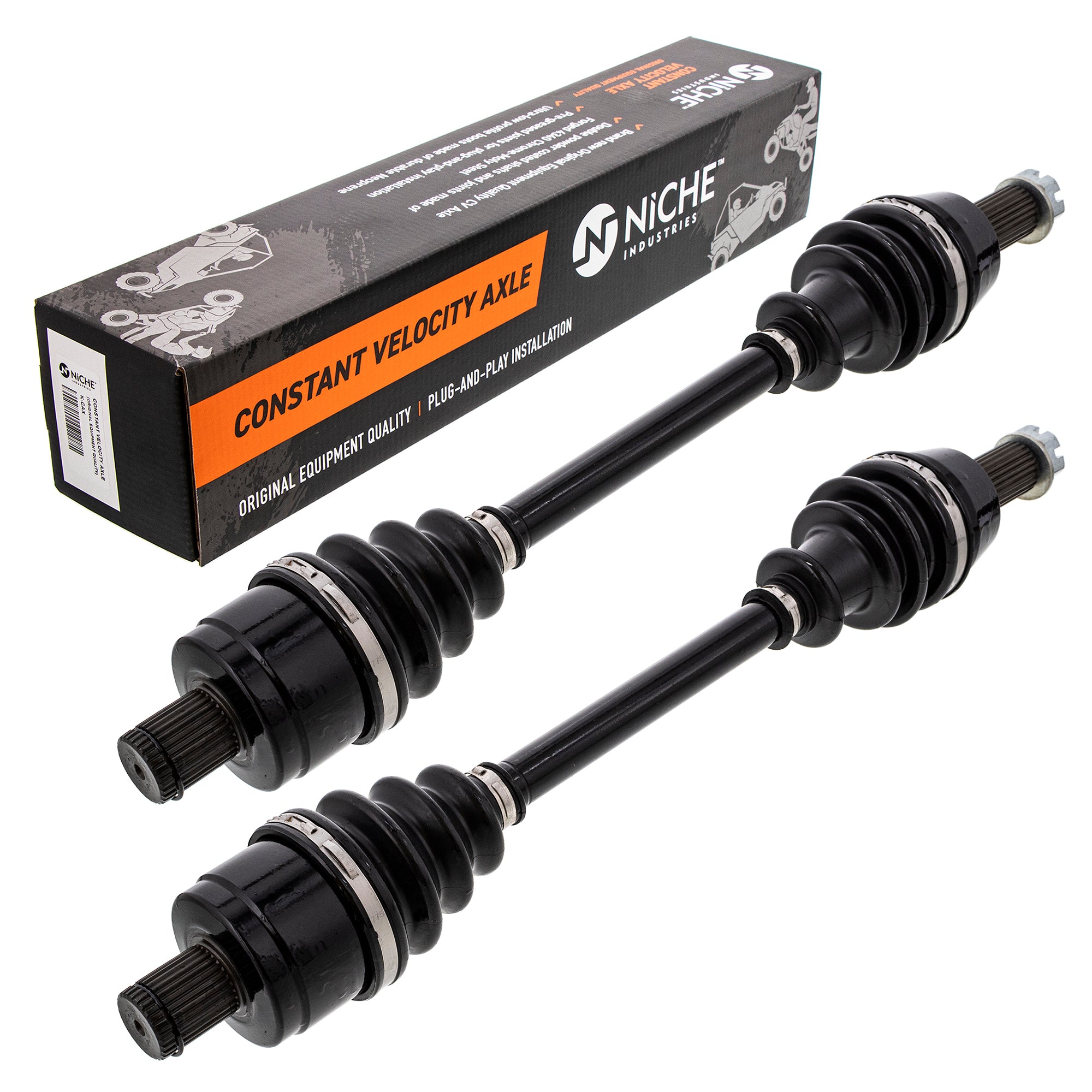 Rear Drive Shaft CV Axle Assembly 2-Pack for zOTHER Polaris Sportsman Scrambler 1332642 NICHE 519-KCA2249X