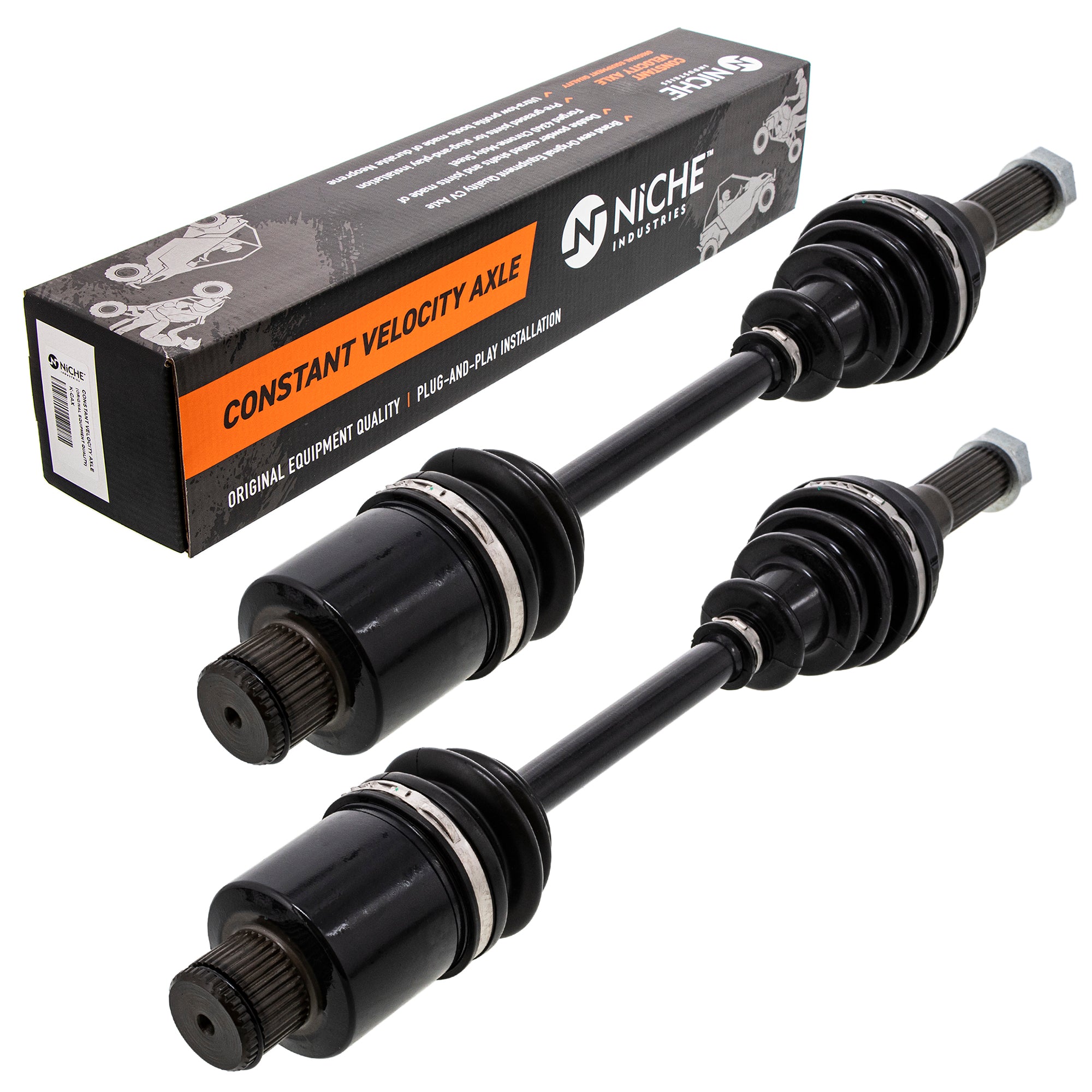 Rear Drive Shaft CV Axle Assembly 2-Pack for zOTHER Polaris Sportsman Hawkeye 1332935 NICHE 519-KCA2258X