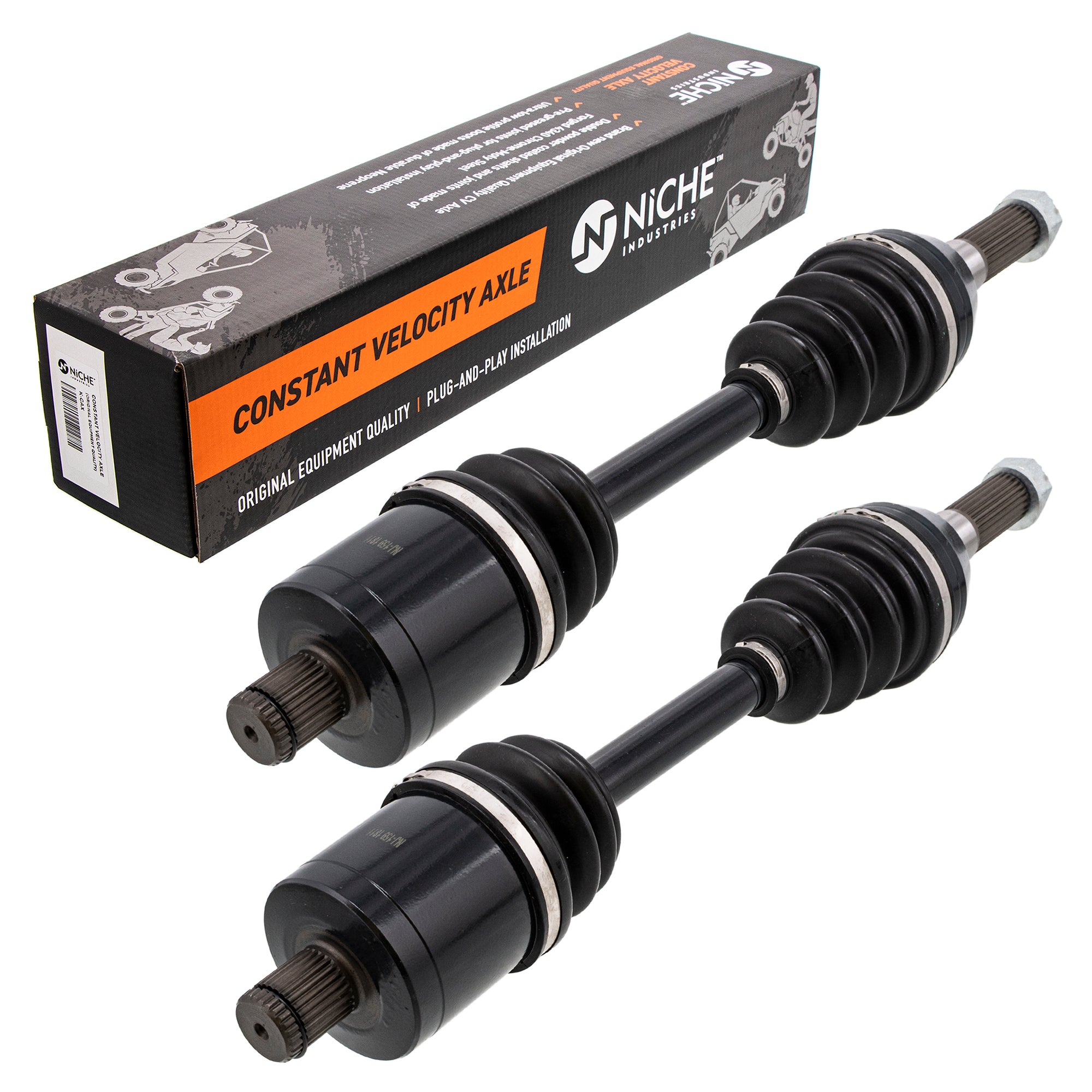 Rear Half Drive Shaft CV Axle Assembly 2-Pack for Polaris RZR Ranger ACE 1333657 1332954 NICHE 519-KCA2250X