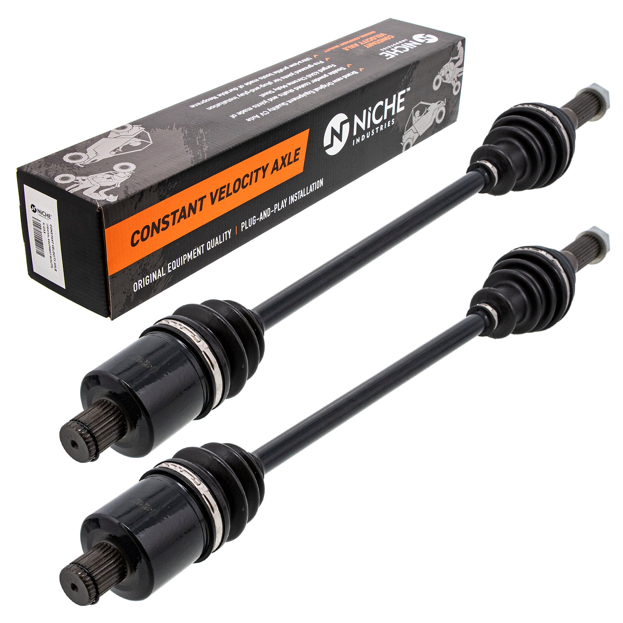 Rear Half Drive Shaft CV Axle Assembly 2-Pack for Polaris RZR MRZR 1332960 1332826 NICHE 519-KCA2251X