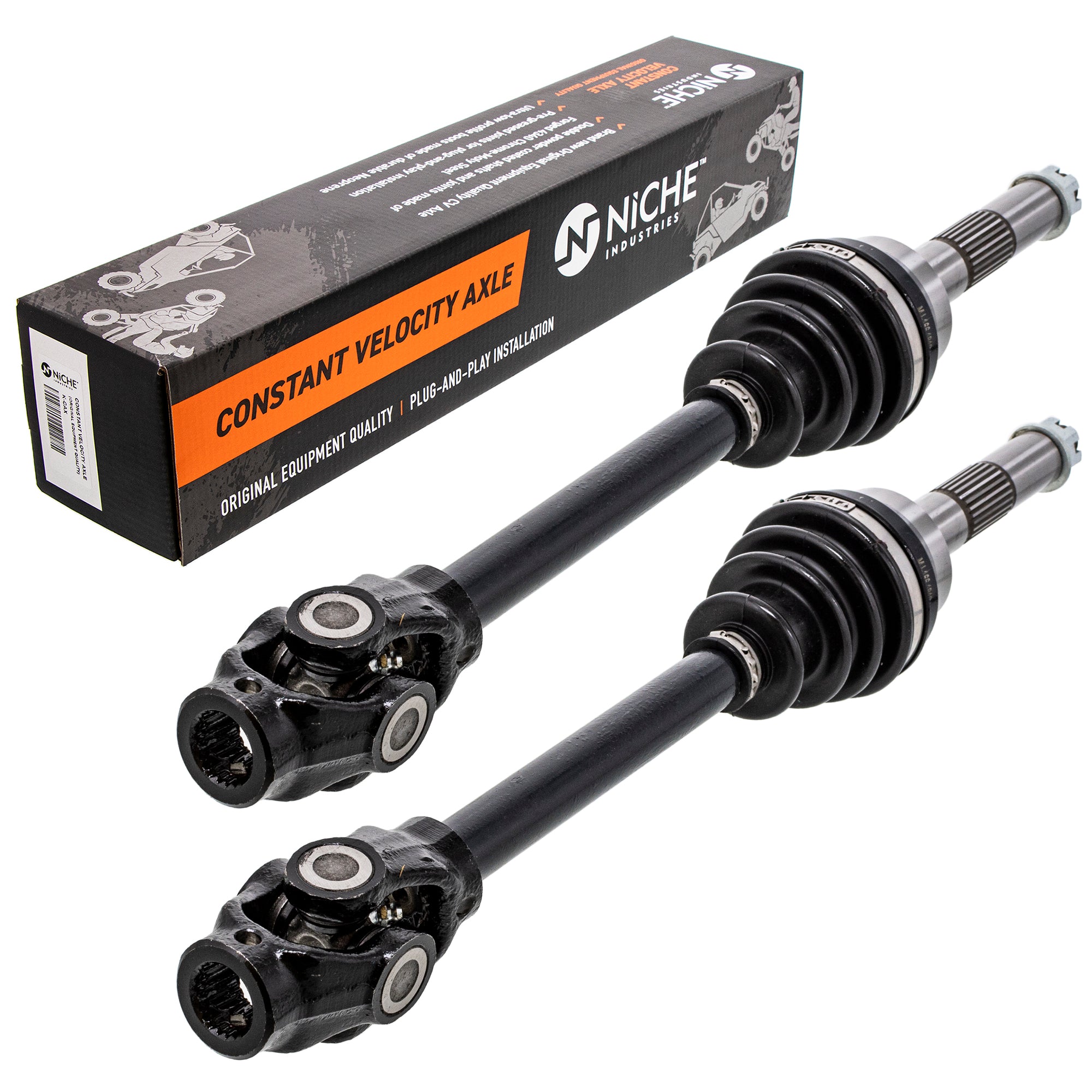 Front Drive Shaft CV Axle Assembly 2-Pack for Polaris Sportsman Scrambler 1380215 NICHE 519-KCA2267X