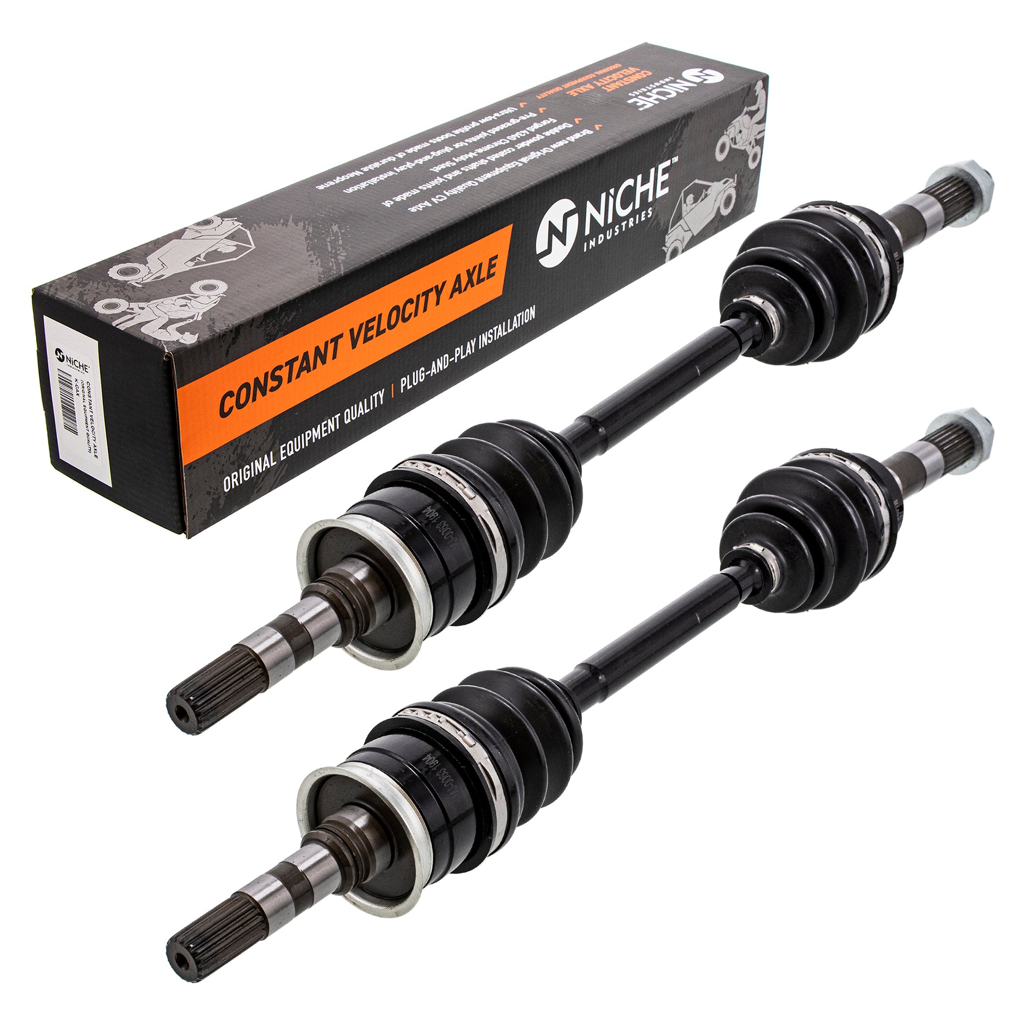Front Drive Shaft CV Axle Assembly 2-Pack for Stens Kawasaki Mule 59266-0034 NICHE 519-KCA2285X