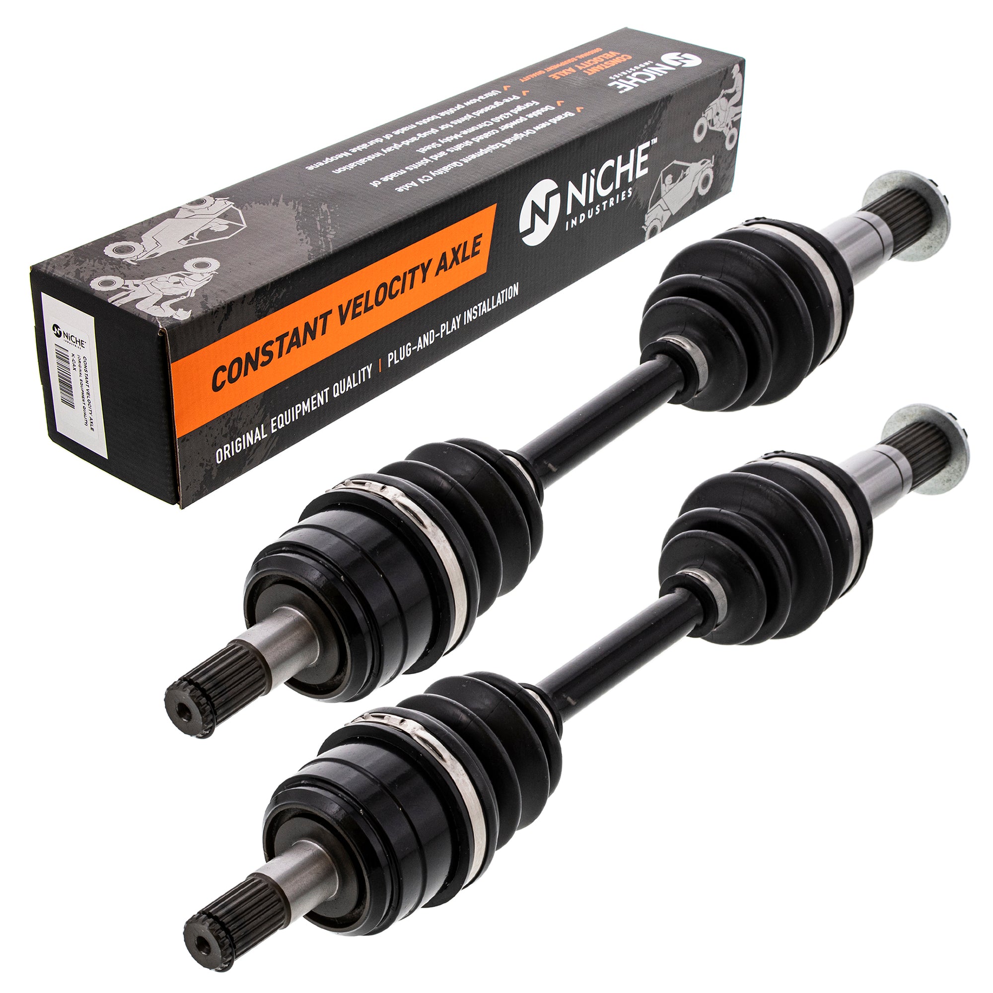 Front Drive Shaft CV Axle Assembly 2-Pack for zOTHER Wolverine Kodiak Grizzly Big NICHE 519-KCA2206X