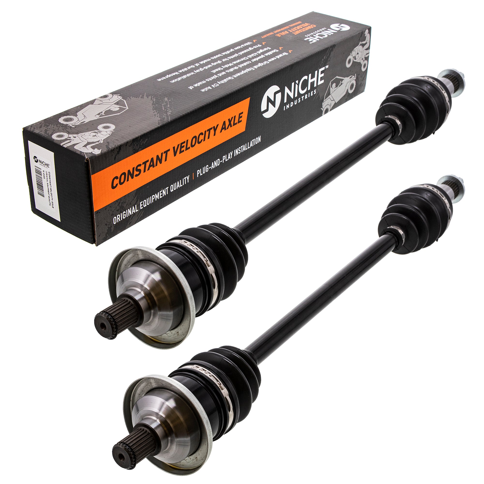 Half Drive Shaft CV Axle Assembly 2-Pack for Arctic Cat Textron Cat 1502-940 1502-803 NICHE 519-KCA2212X