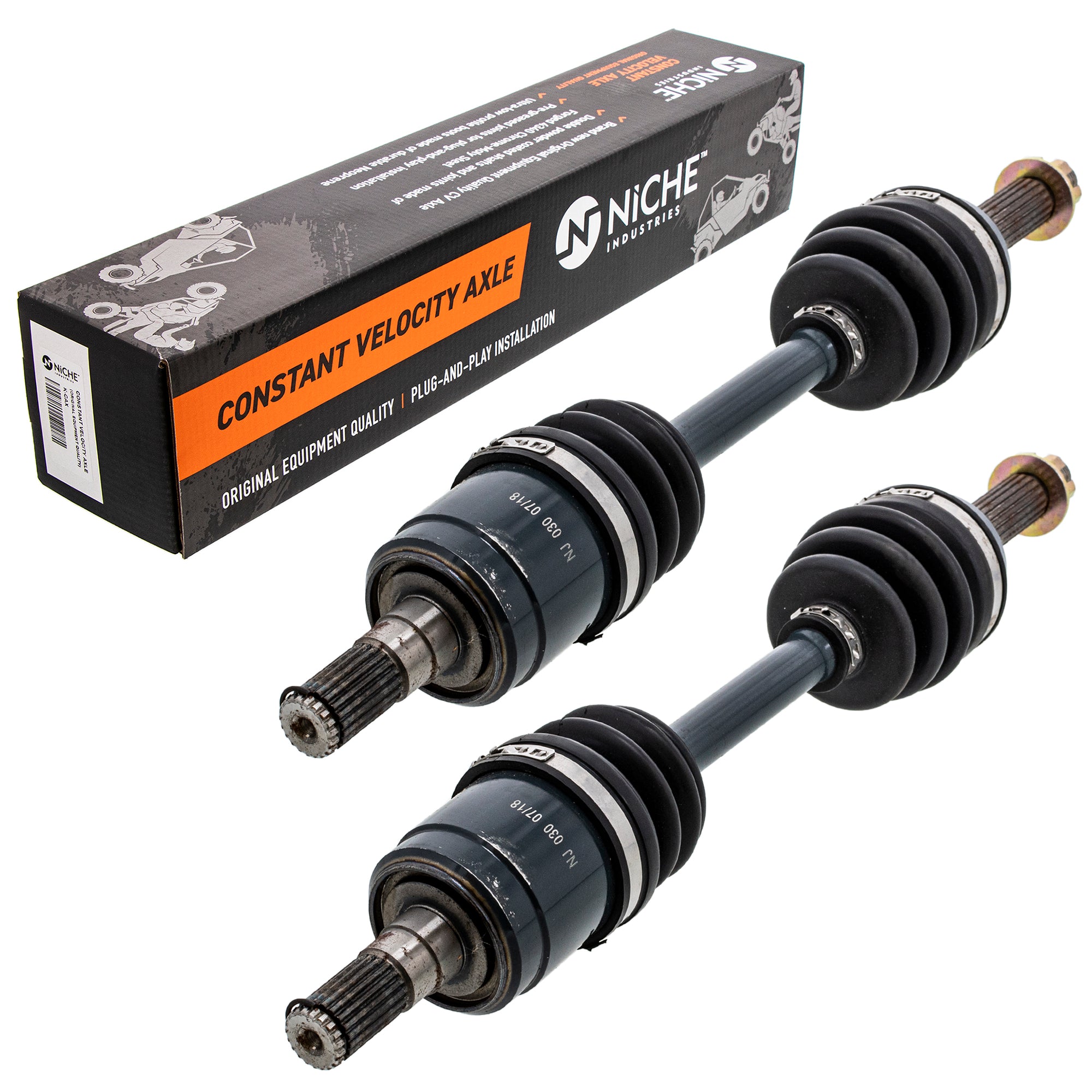 Front Drive Shaft CV Axle Assembly 2-Pack for zOTHER Suzuki King 54902-27H01 NICHE 519-KCA2214X