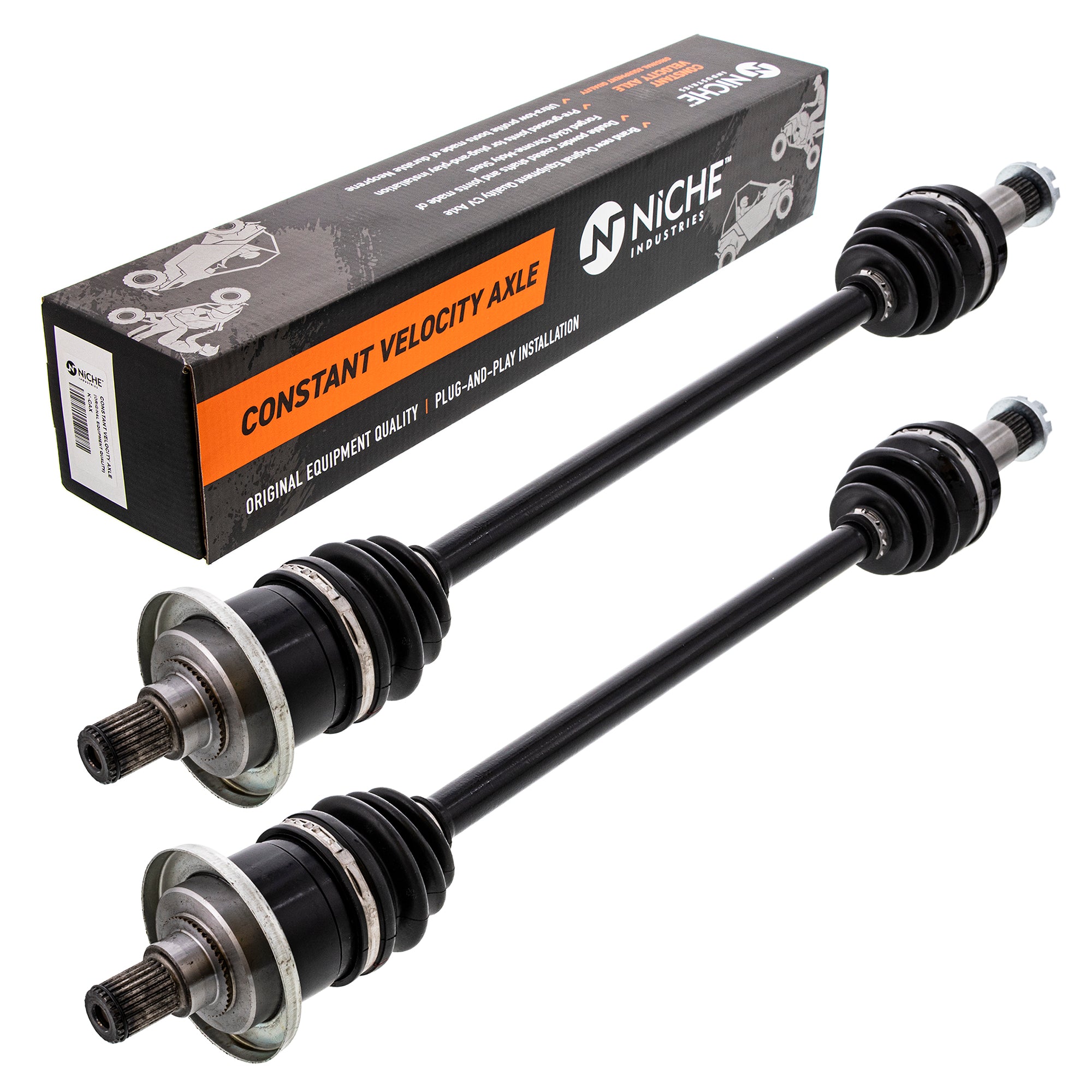 Front Half Drive Shaft CV Axle Assembly 2-Pack for Arctic Cat Textron Cat 1502-939 NICHE 519-KCA2218X