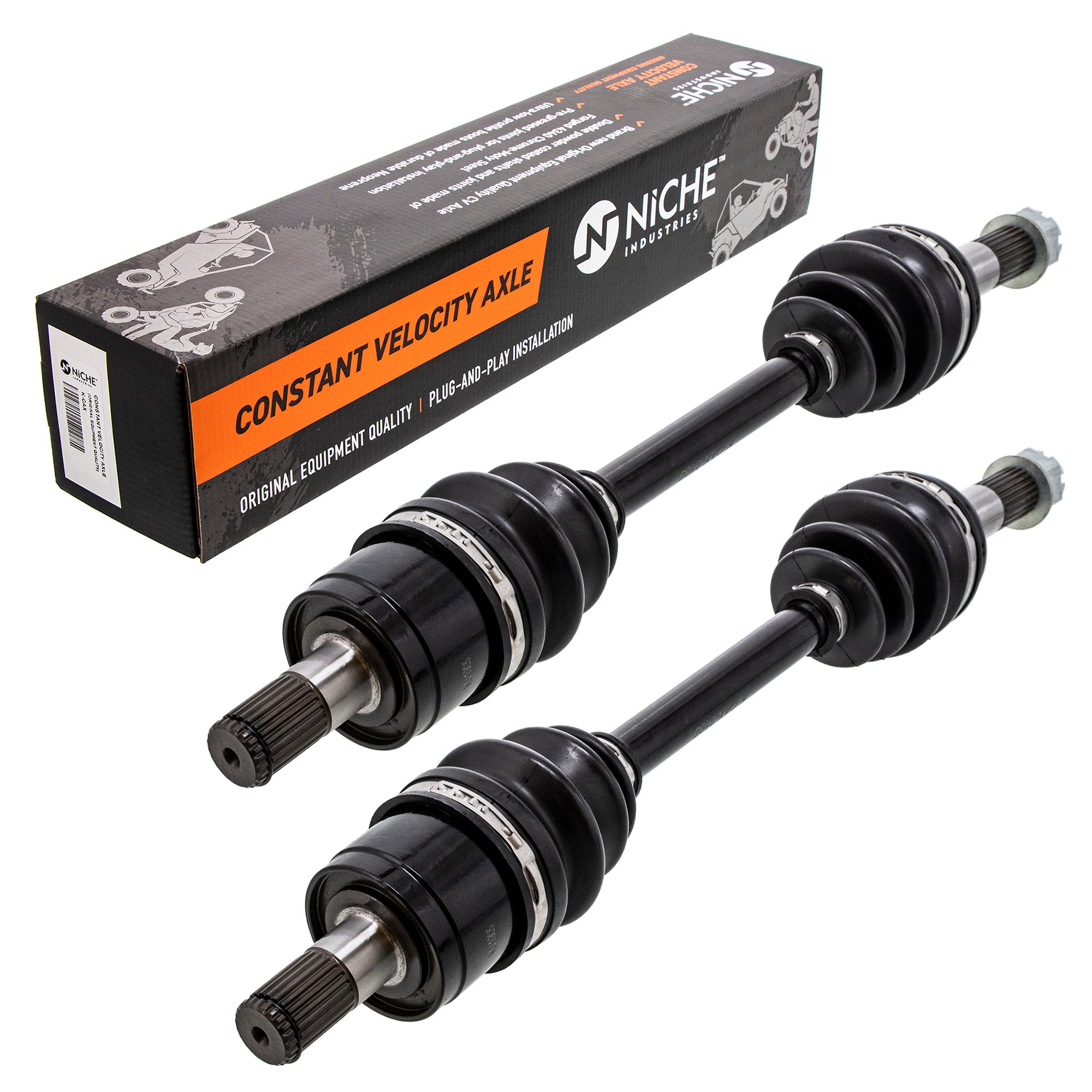 Rear Drive Shaft CV Axle Assembly 2-Pack for zOTHER Kawasaki Brute 59266-0023 NICHE 519-KCA2327X