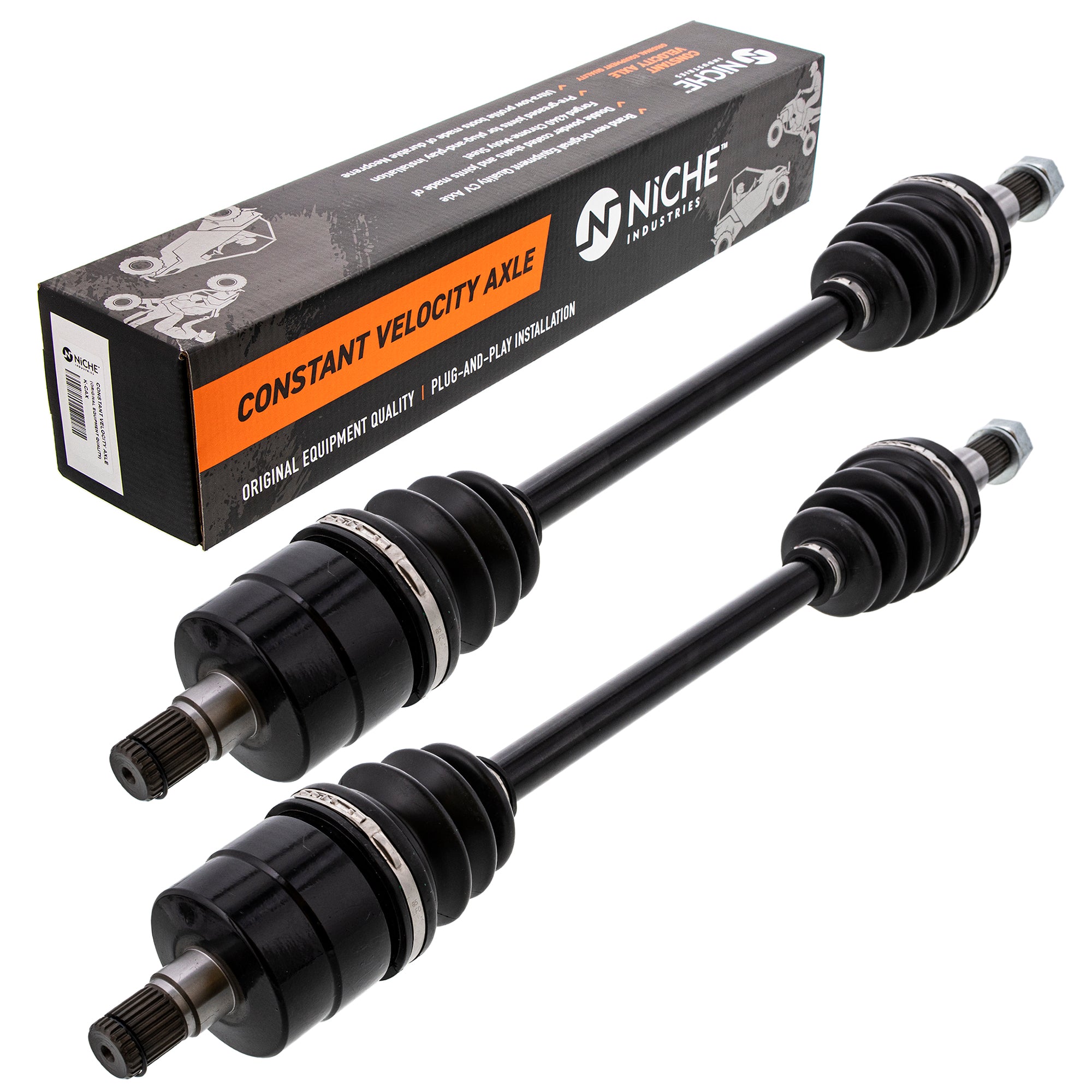 Rear Half Drive Shaft CV Axle Assembly 2-Pack for BRP Can-Am Ski-Doo Sea-Doo Commander NICHE 519-KCA2337X