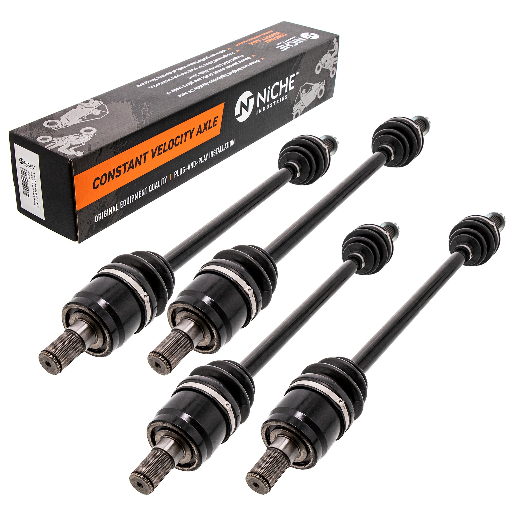 Rear Drive Shaft CV Axle Assembly 4-Pack for zOTHER Honda Pioneer 42200-HL3-A41 NICHE 519-KCA2354X