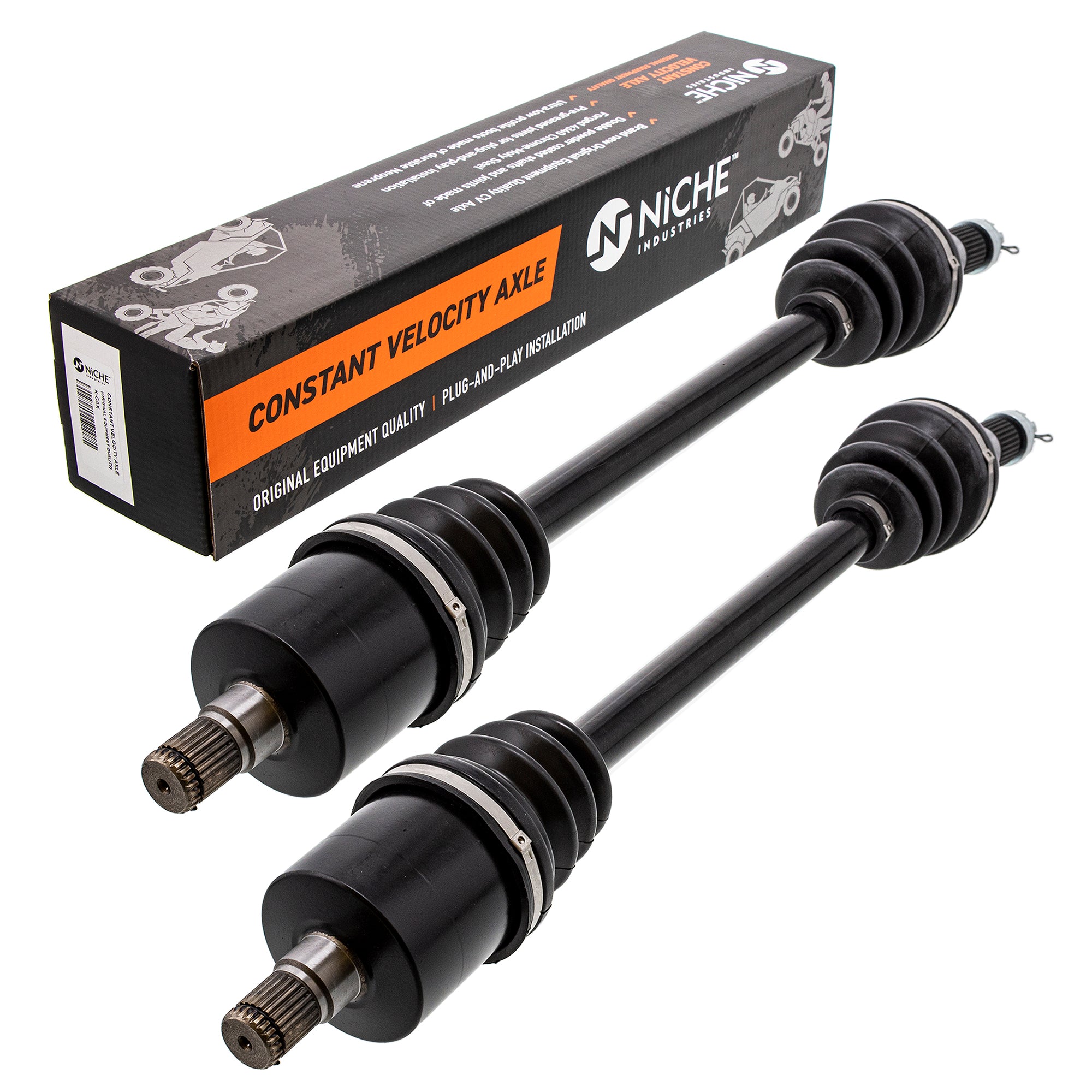 Rear Half Drive Shaft CV Axle Assembly 2-Pack for BRP Can-Am Ski-Doo Sea-Doo Commander NICHE 519-KCA2378X