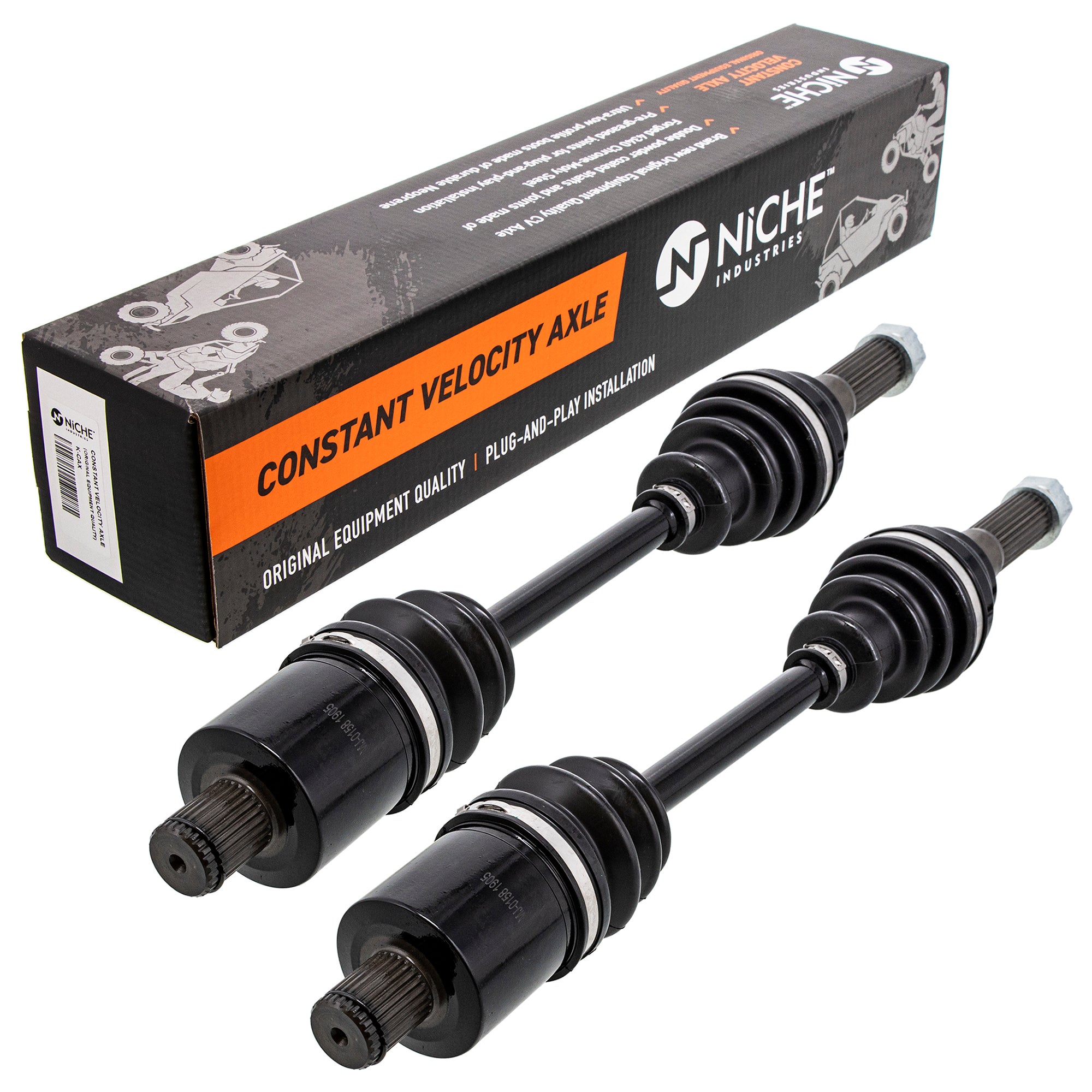 Rear Drive Shaft CV Axle Assembly 2-Pack for Polaris Sportsman Hawkeye 1333275 NICHE 519-KCA2370X