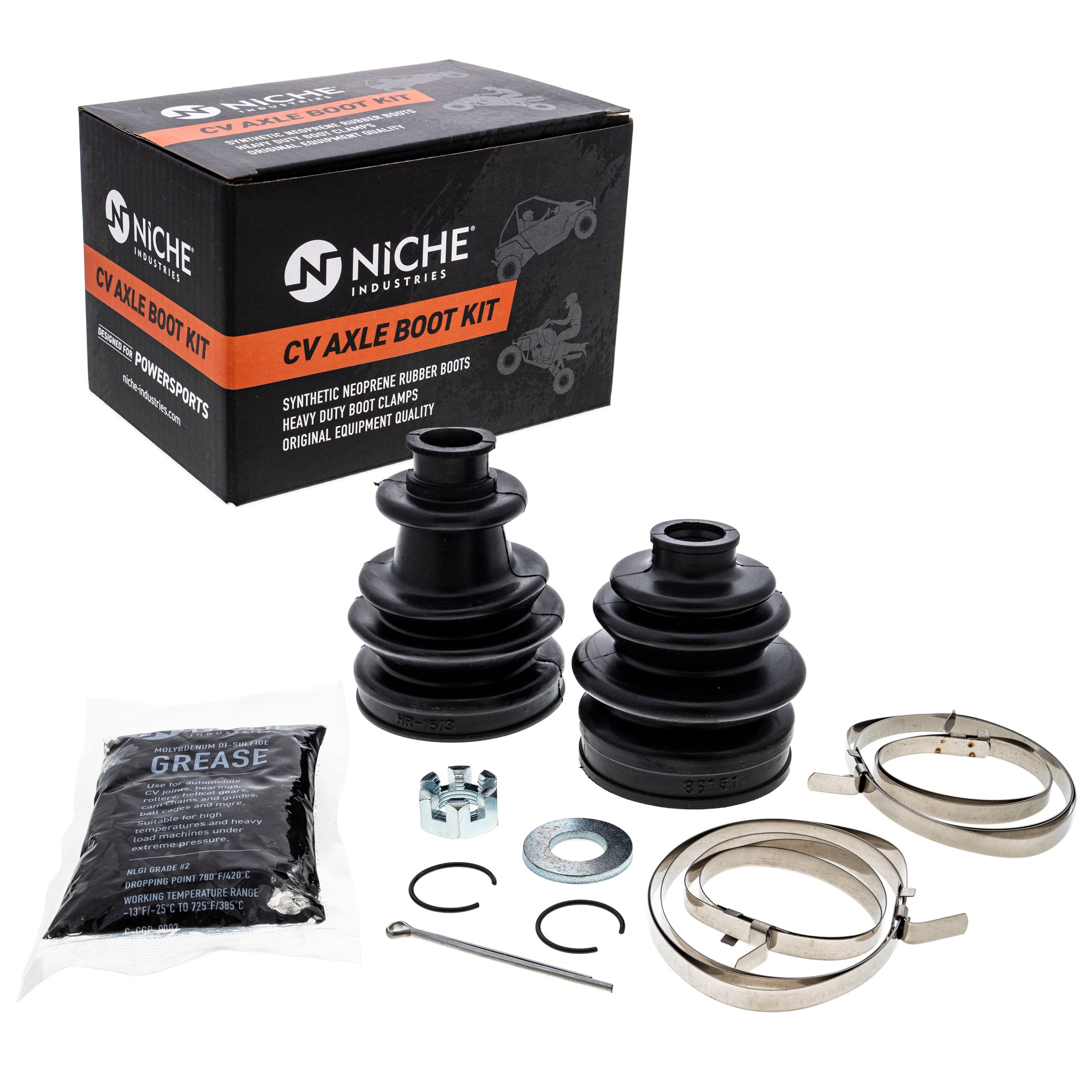 Front CV Axle Boot Kit for zOTHER Polaris Xplorer Xpedition Worker Trail 2202910 2201630 NICHE 519-KCV2231B