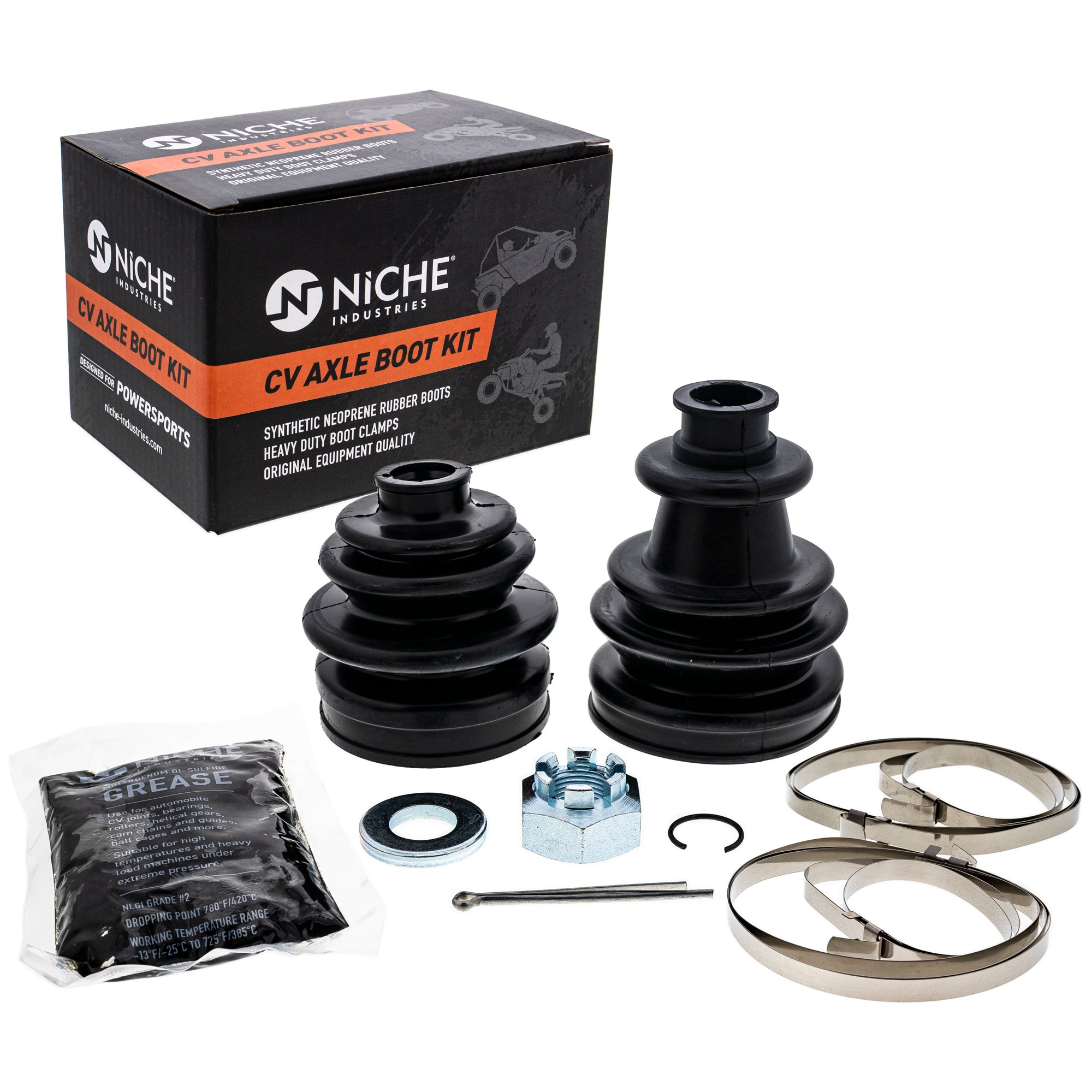 Rear Axle CV Boot Kit for BRP Can-Am Ski-Doo Sea-Doo Outlander NICHE 519-KCV2242B