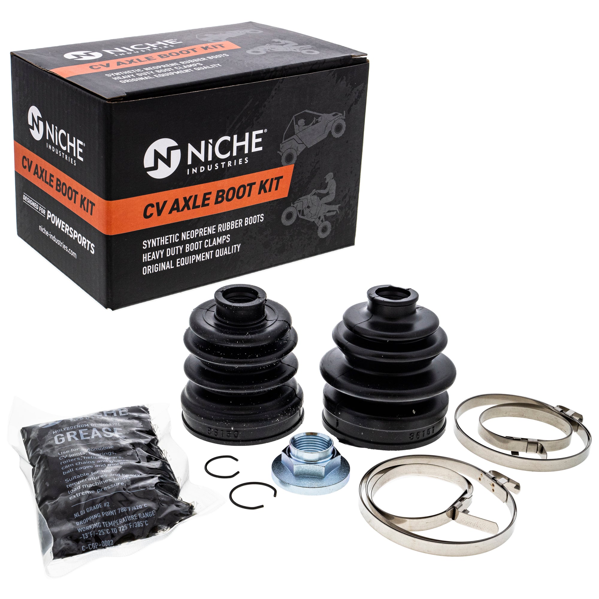CV Axle Boot Kit for Yamaha Grizzly 3B4-2510H-00-00 3B4-2510G-00-00 NICHE 519-KCV2245B