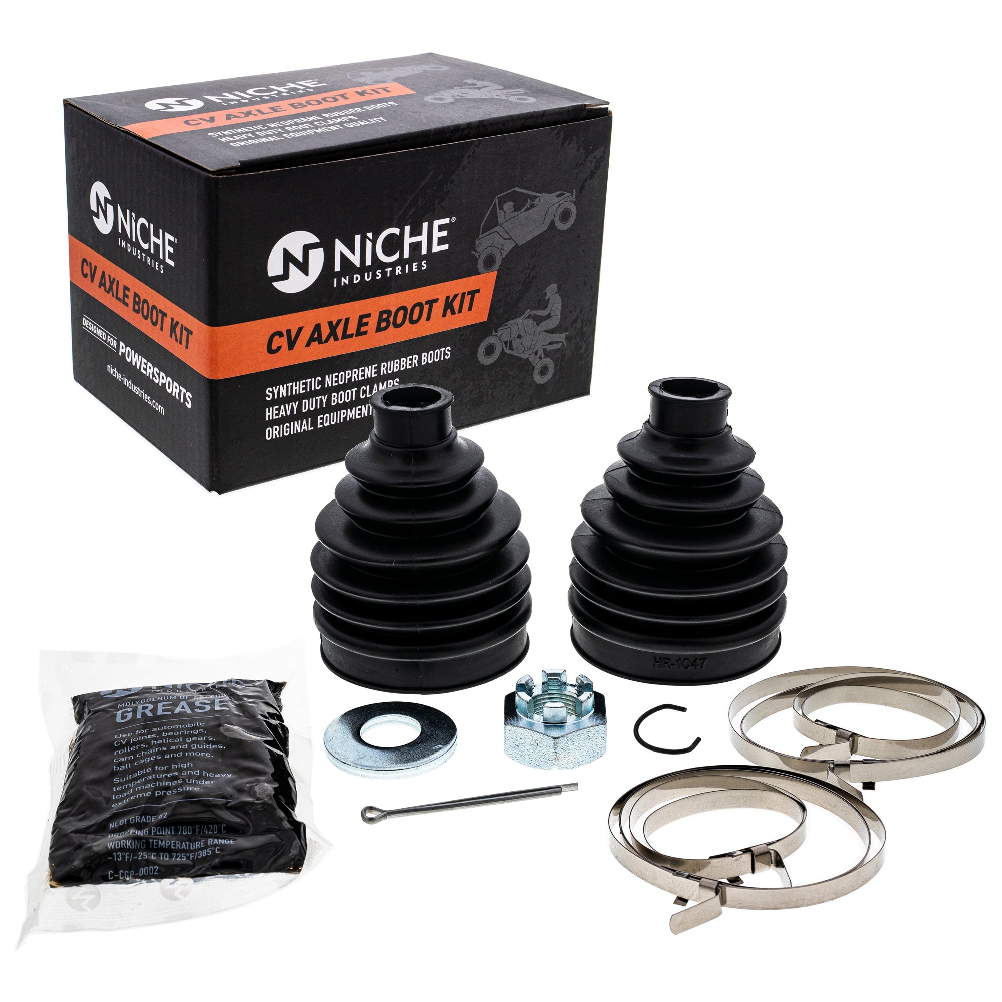 Rear Axle CV Boot Kit for BRP Can-Am Ski-Doo Sea-Doo Outlander Commander NICHE 519-KCV2255B