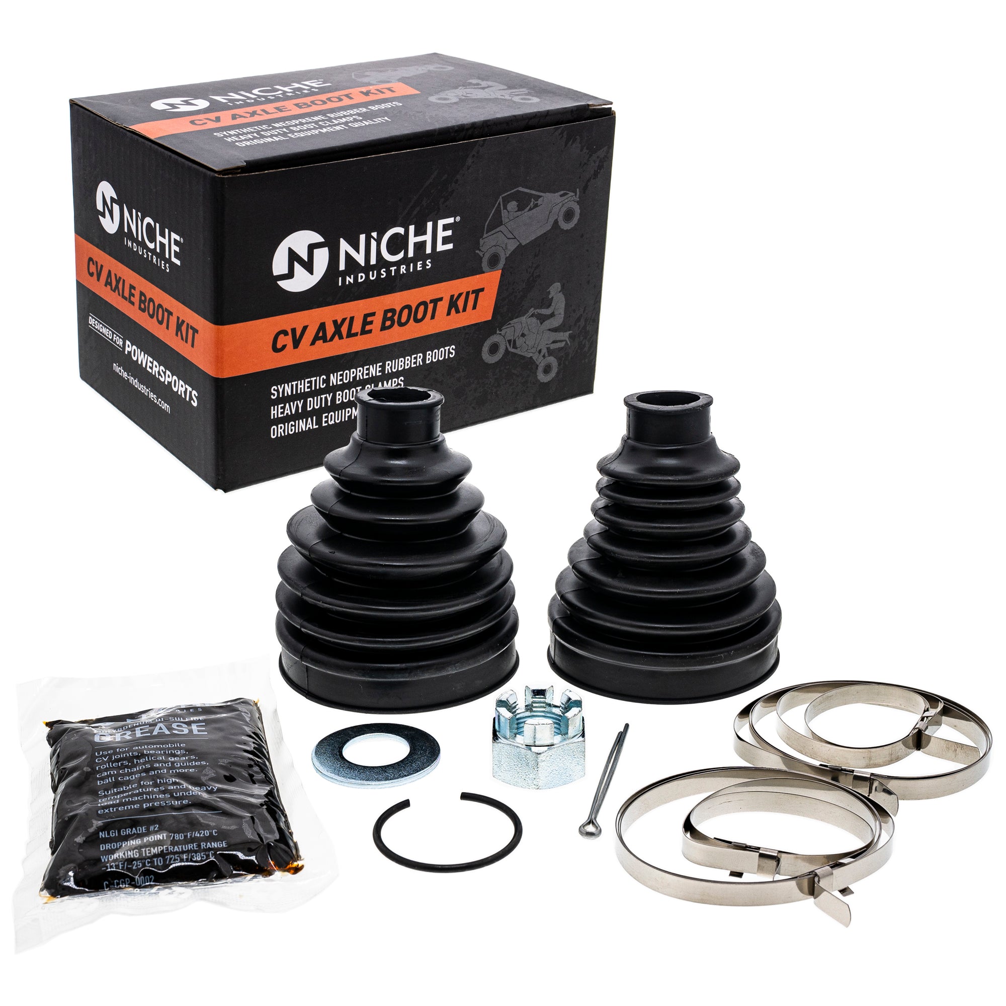 Rear Axle CV Boot Kit for Polaris Sportsman Scrambler RZR Ranger 2203332 NICHE 519-KCV2284B